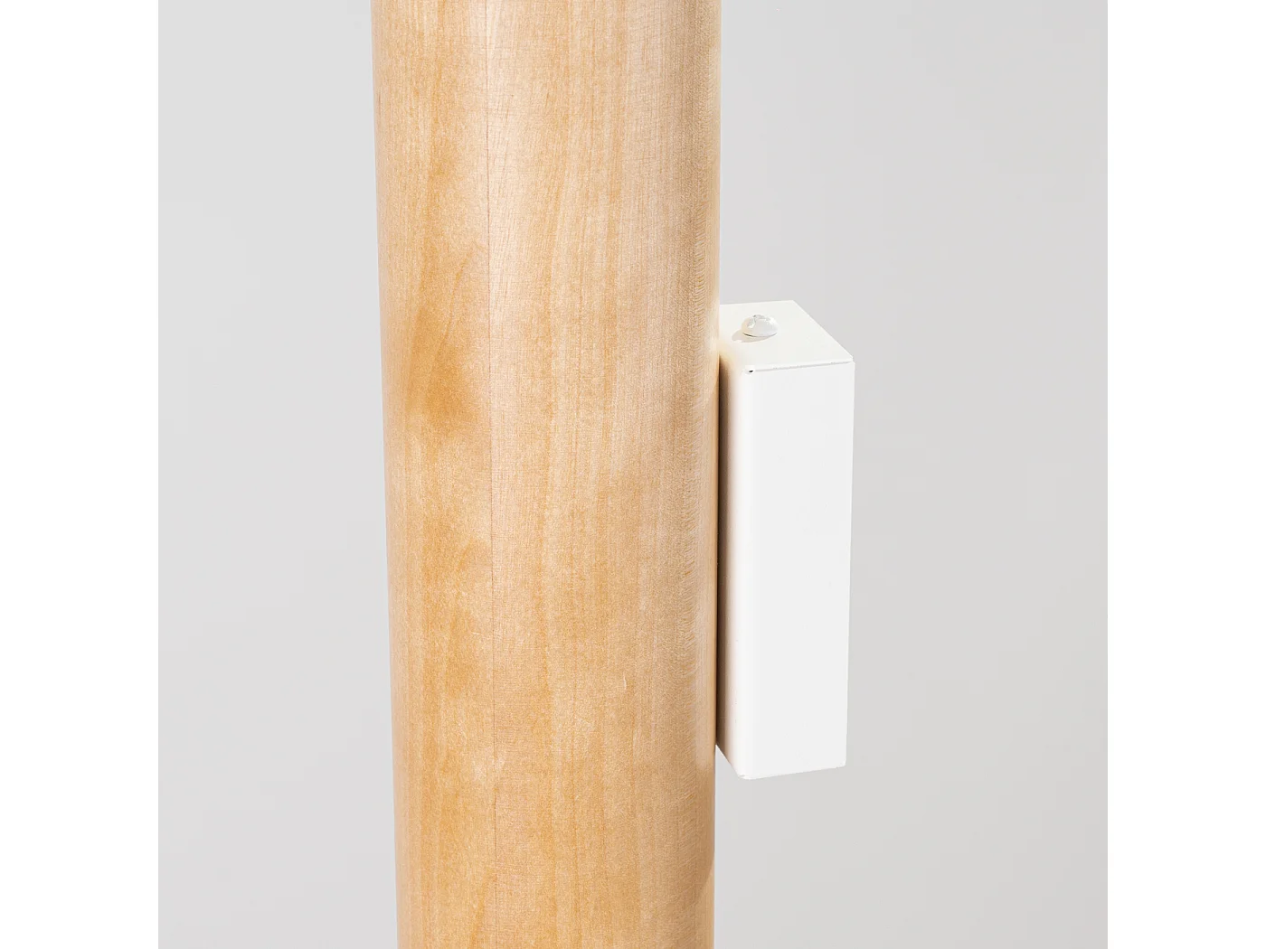 Candeeiro de parede Lino moderno, madeira/aço - 2 lichtbronnen - L.6 x H.30 cm - madeira natural/branco