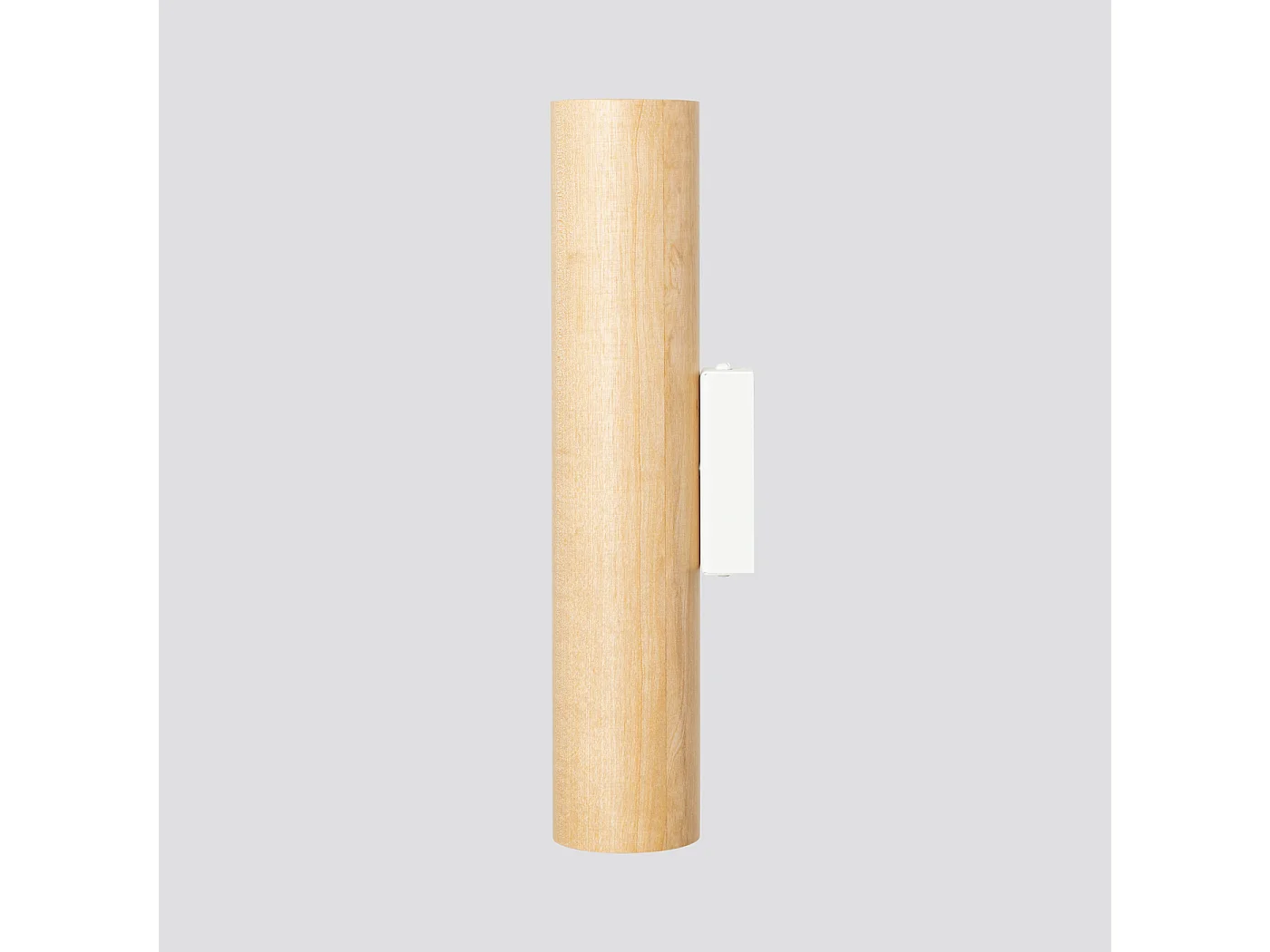 Candeeiro de parede Lino moderno, madeira/aço - 2 lichtbronnen - L.6 x H.30 cm - madeira natural/branco