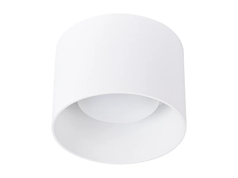 Candeeiro de teto Slimi moderno, alumínio - 1 lichtbronnen - L.12 x H.10 cm - branco