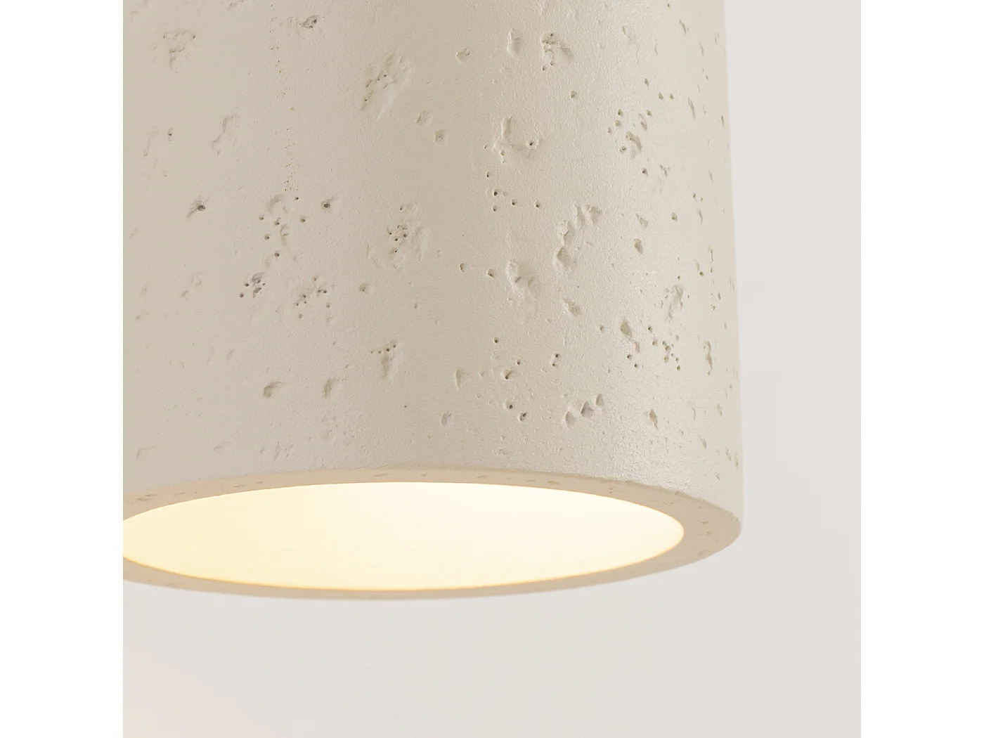 Lámpara de pared Orbis industrial de concreto - 1 fuentes luminosas - L.10 x A.10 cm - beige