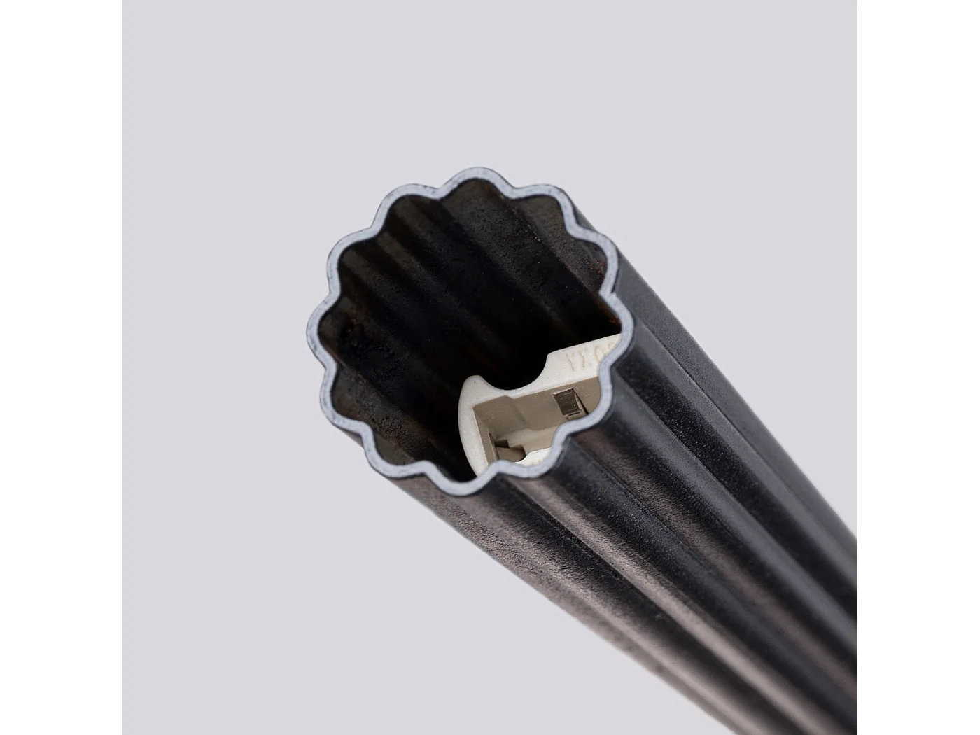 Lámpara colgante Arche moderno de acero - 2 fuentes luminosas - L.15 x A.118 cm - negro