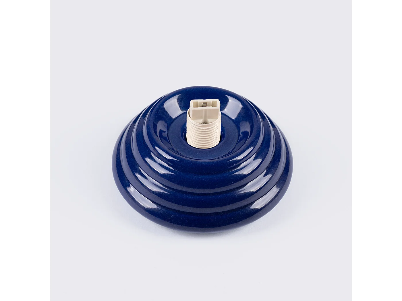 Plafondlamp Zori minimalist van  - 1 lichtbronnen - L.12 x H.12 cm - ultramarijn