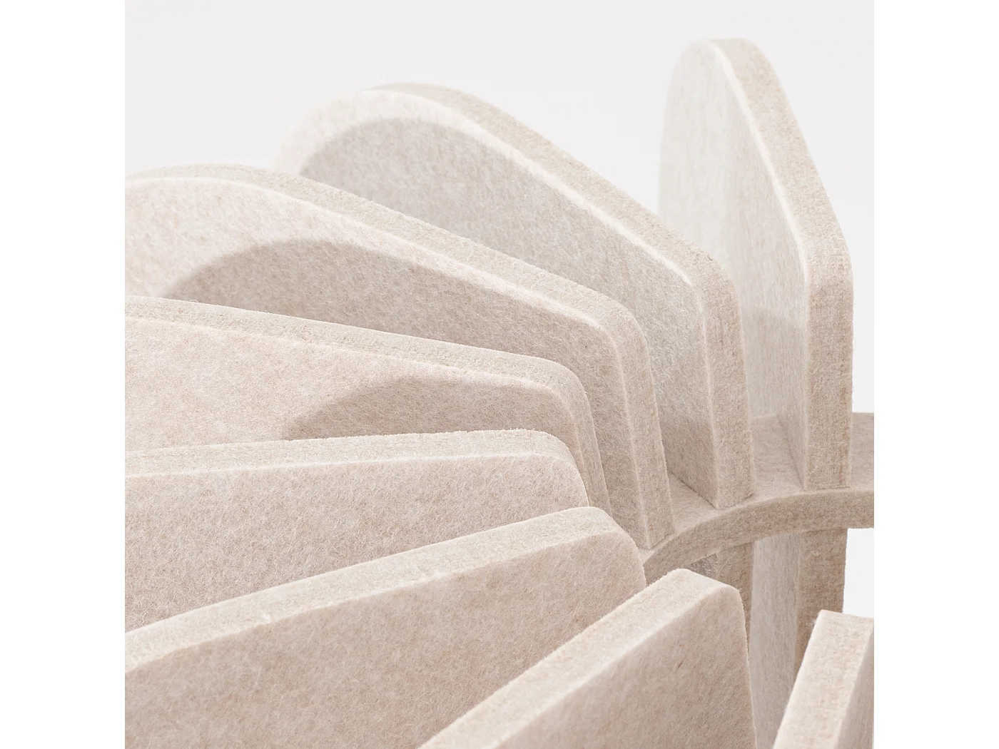 Lámpara de pie Mula moderno de fieltro/acero - 1 fuentes luminosas - L.45 x A.134 cm - beige/negro