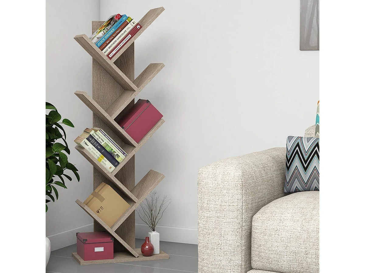 Boekenkast met 8 planken H128,5 cm - AUBE