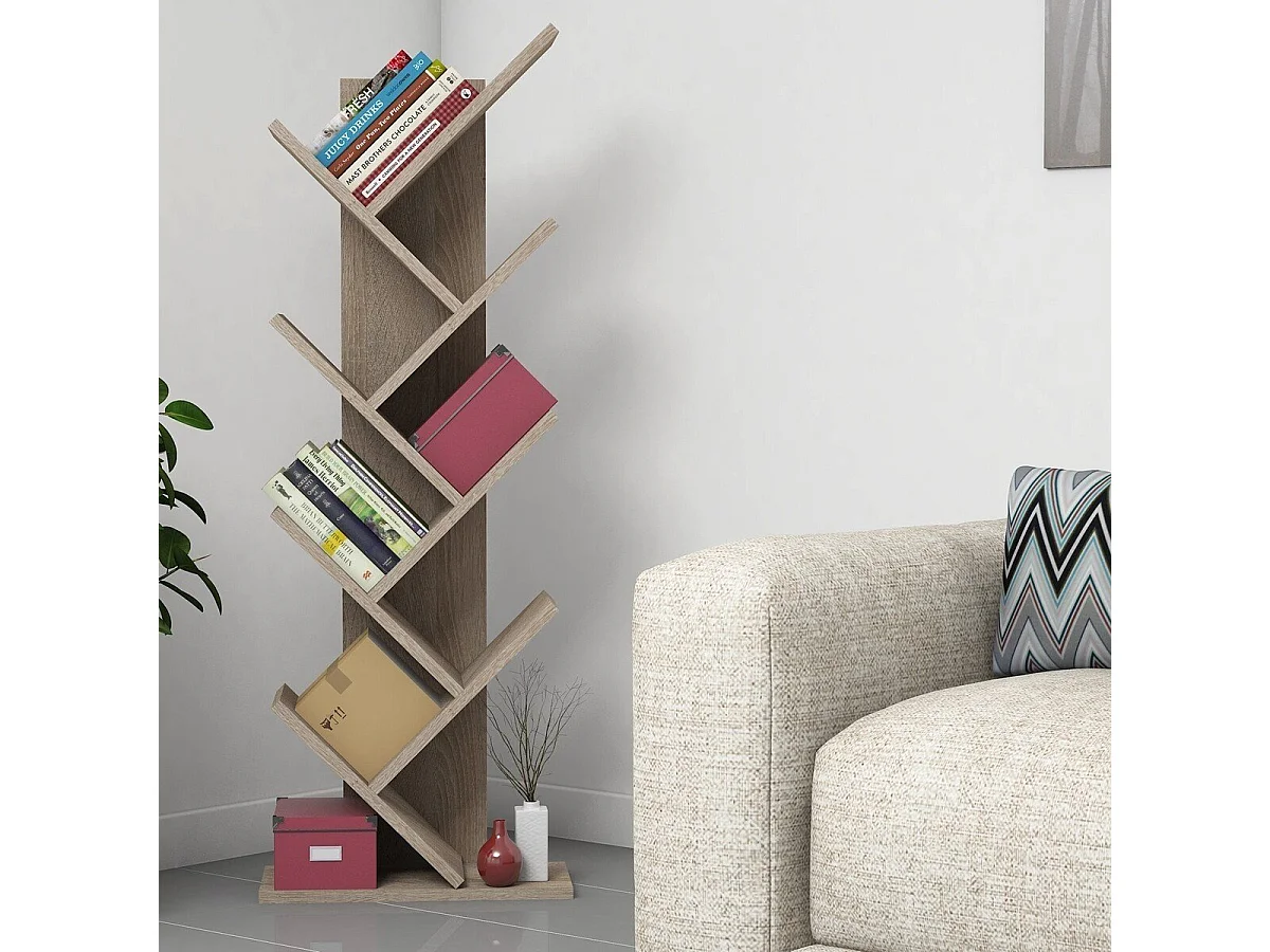 Boekenkast met 8 planken H128,5 cm - AUBE