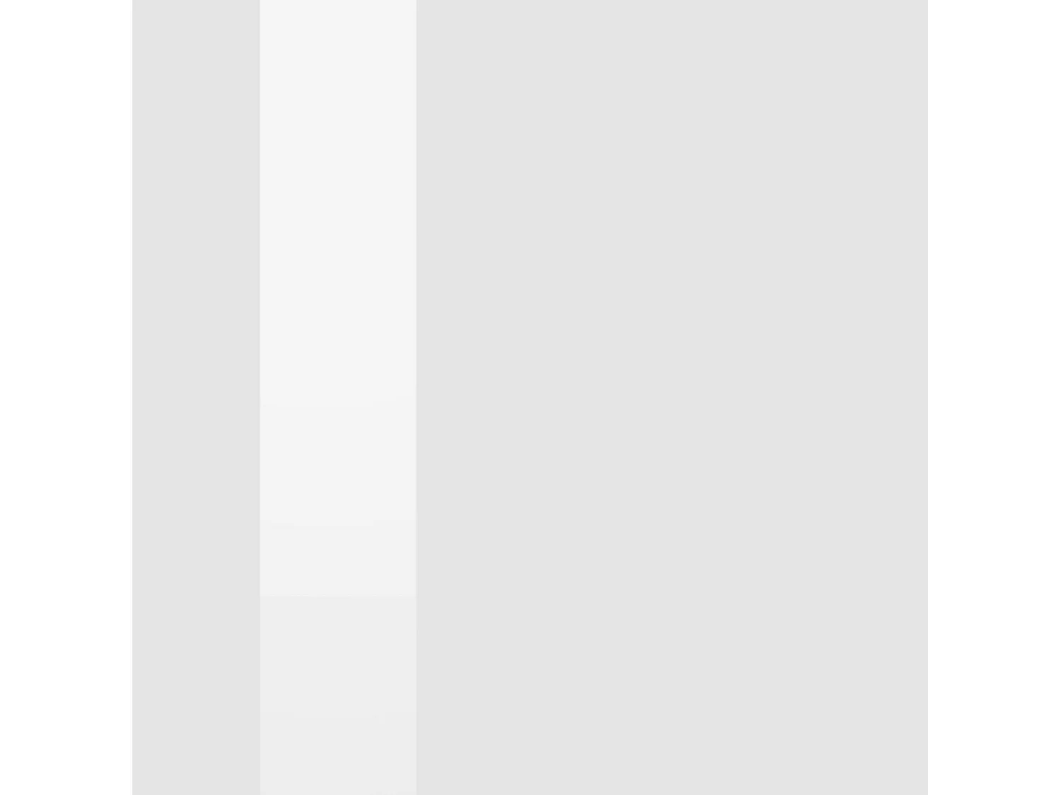 Credenza Real con 4 ante e 1 vano aperto bianco lucido 200x40x80 cm