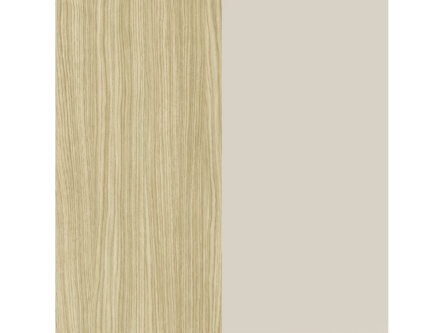 Credenza Real con 4 ante e 1 vano aperto cashmere e rovere chiaro 200x40x80 cm