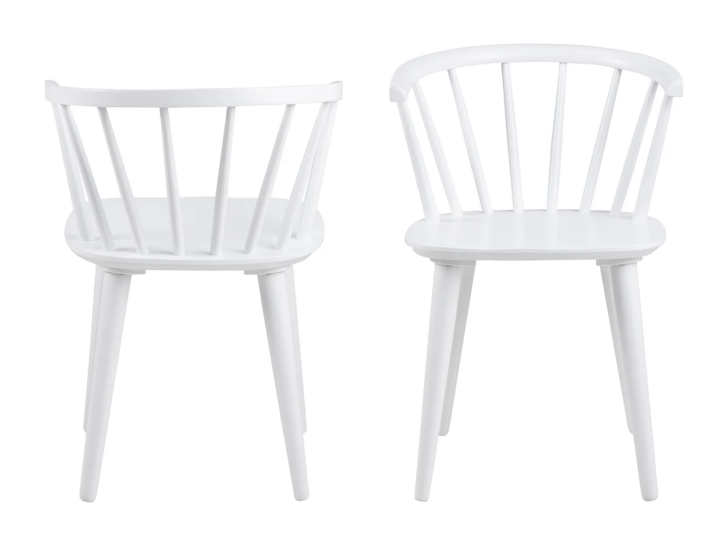 2x Krzesło Baltic drewniane, kolor biały
