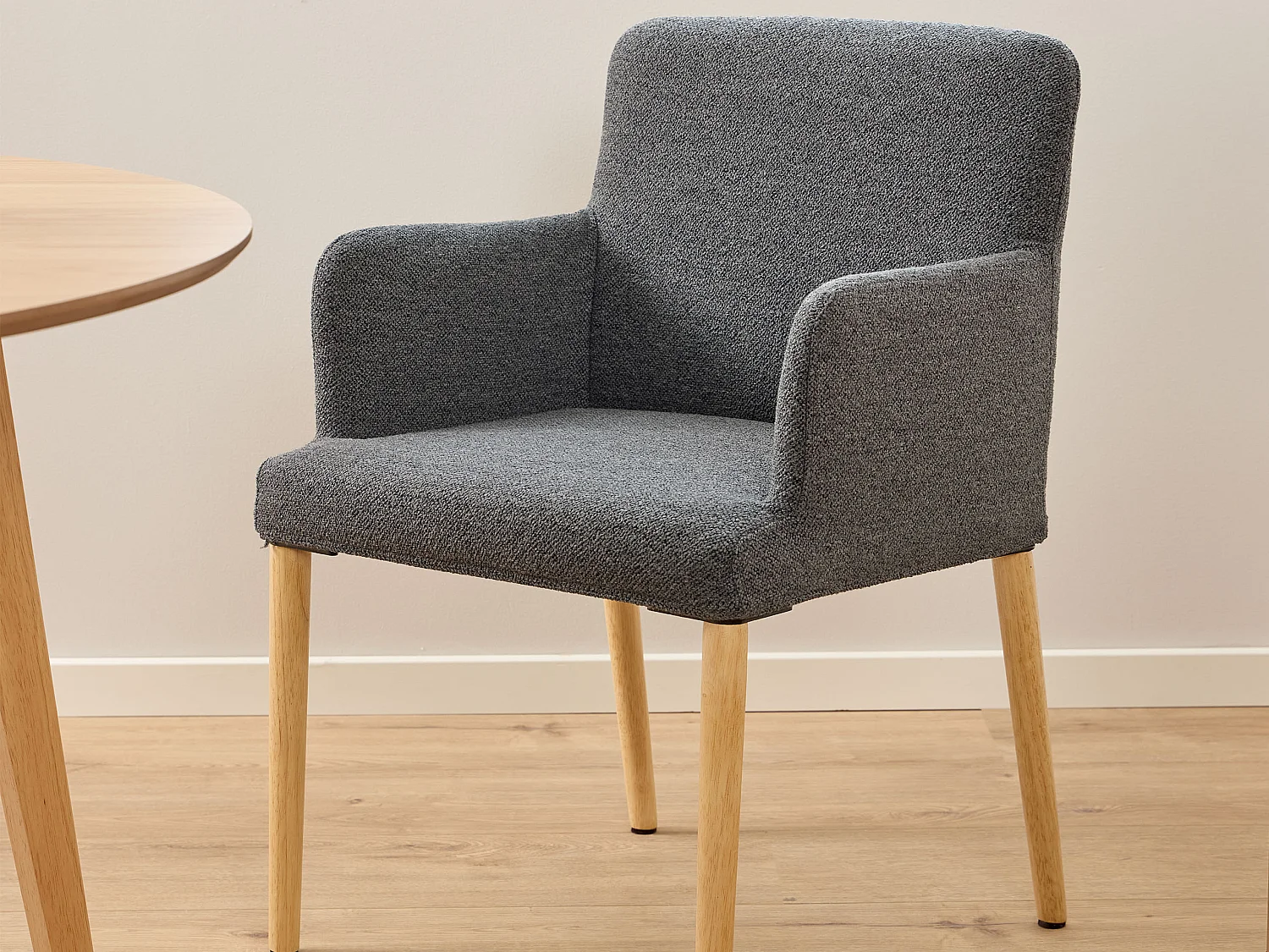 2x Krzesło Comforta tapicerowane z podłokietnikami, Anthracite 130