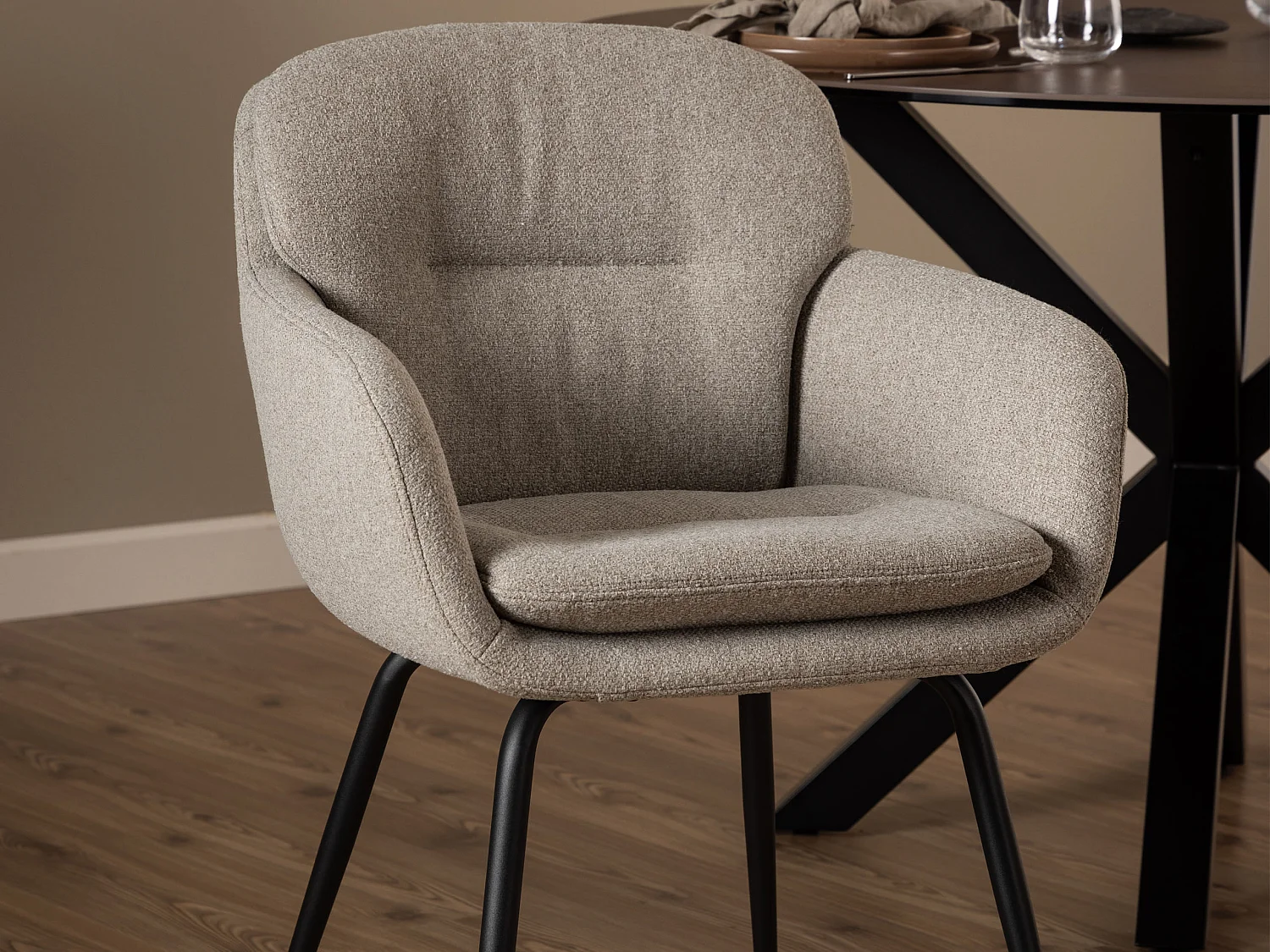 2x Krzesło Moss tapicerowane, Beige 60