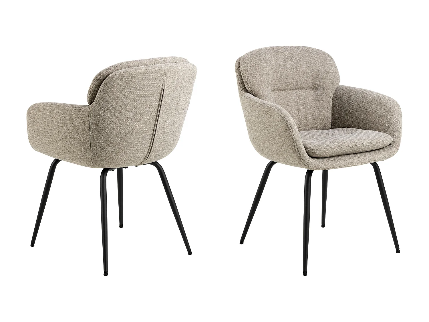 2x Krzesło Moss tapicerowane, Beige 60