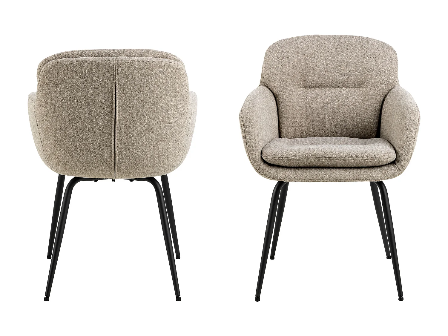 2x Krzesło Moss tapicerowane, Beige 60