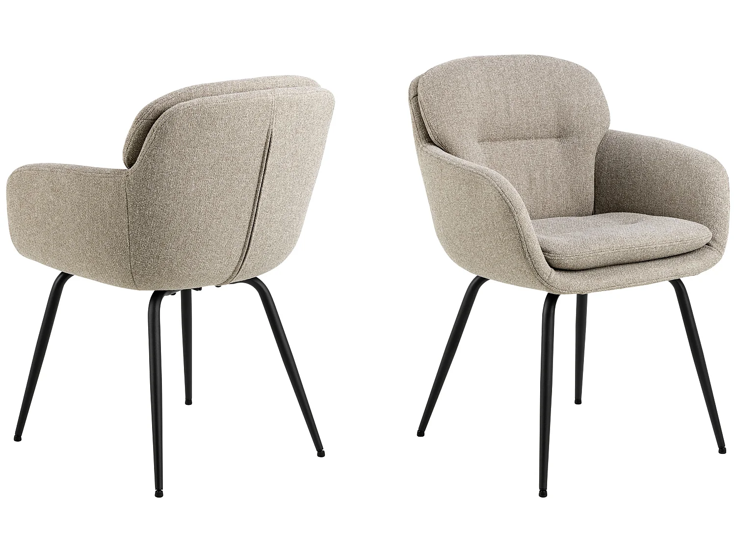 2x Krzesło Moss tapicerowane, Beige 60