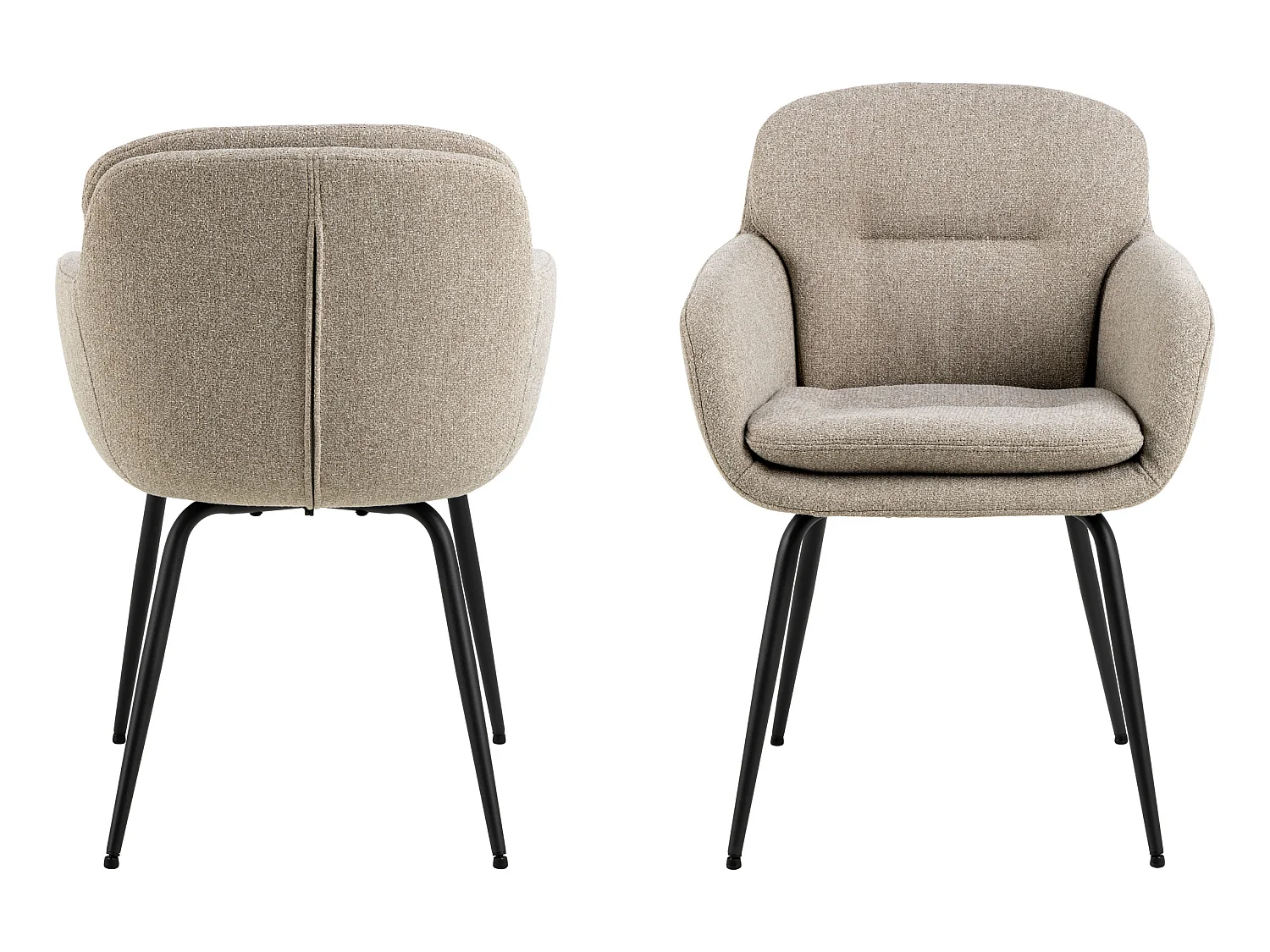 2x Krzesło Moss tapicerowane, Beige 60