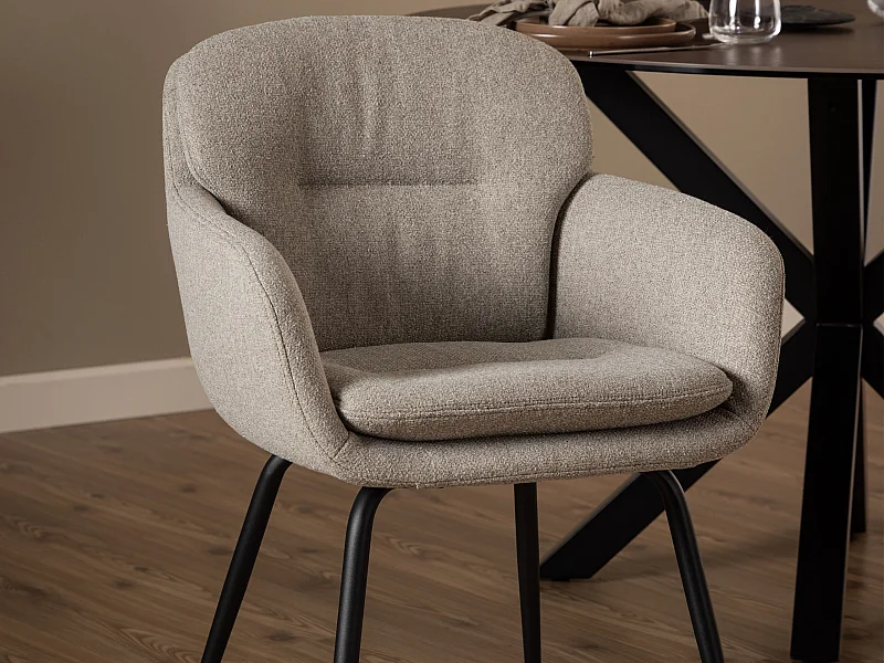 2x Krzesło Moss tapicerowane, Beige 60