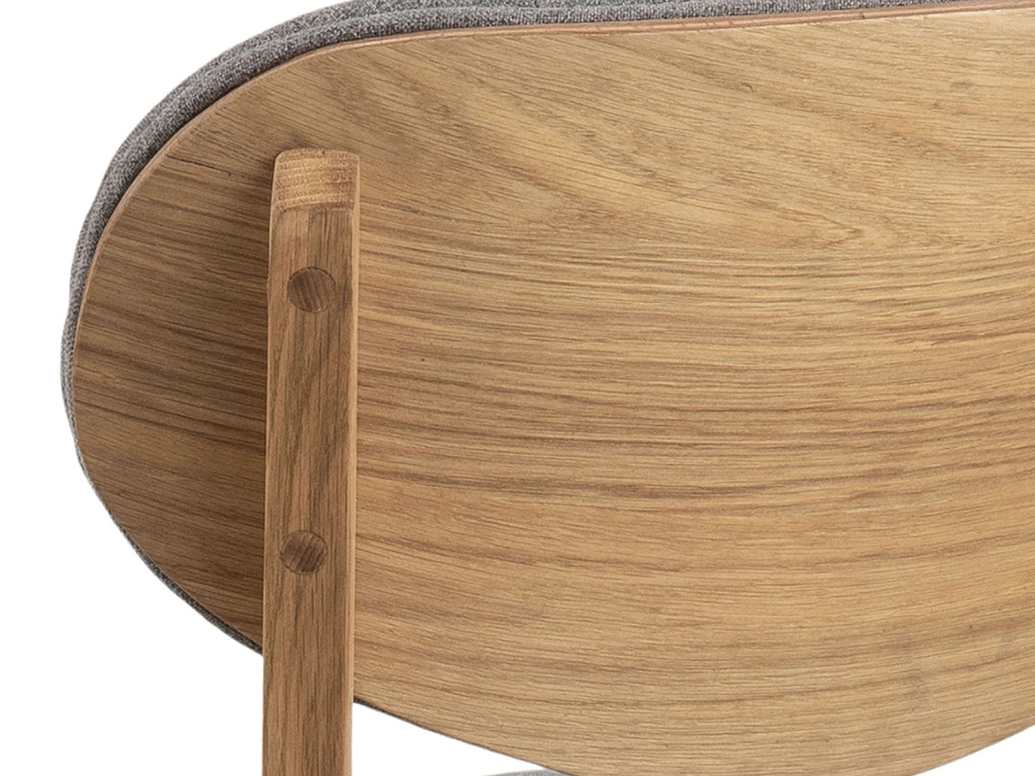 2x Krzesło dębowe Nordica tapicerowane, Light Grey 6