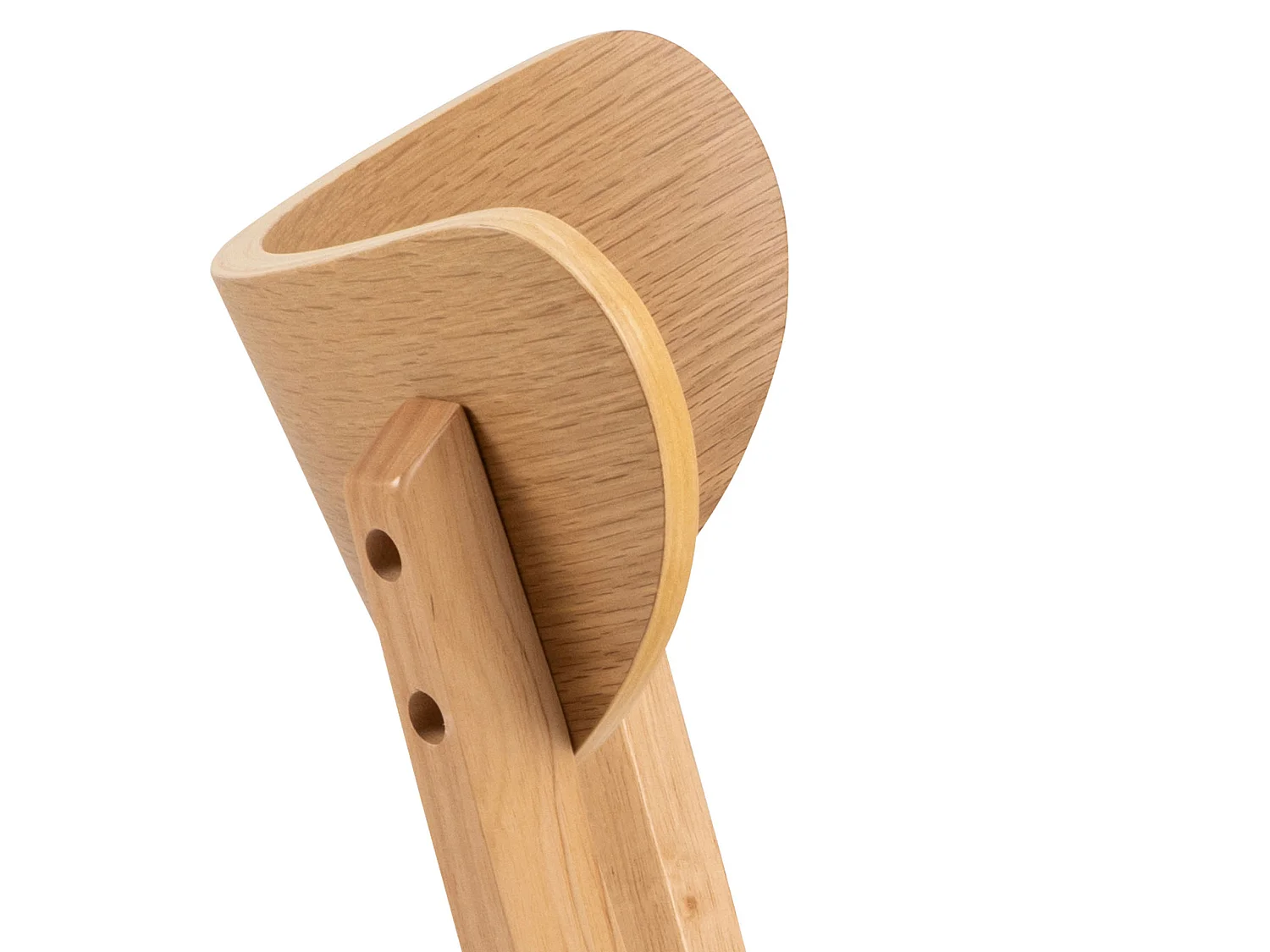 2x Lumo-Stuhl aus skandinavischem Holz, Farbe: lackierte Eiche