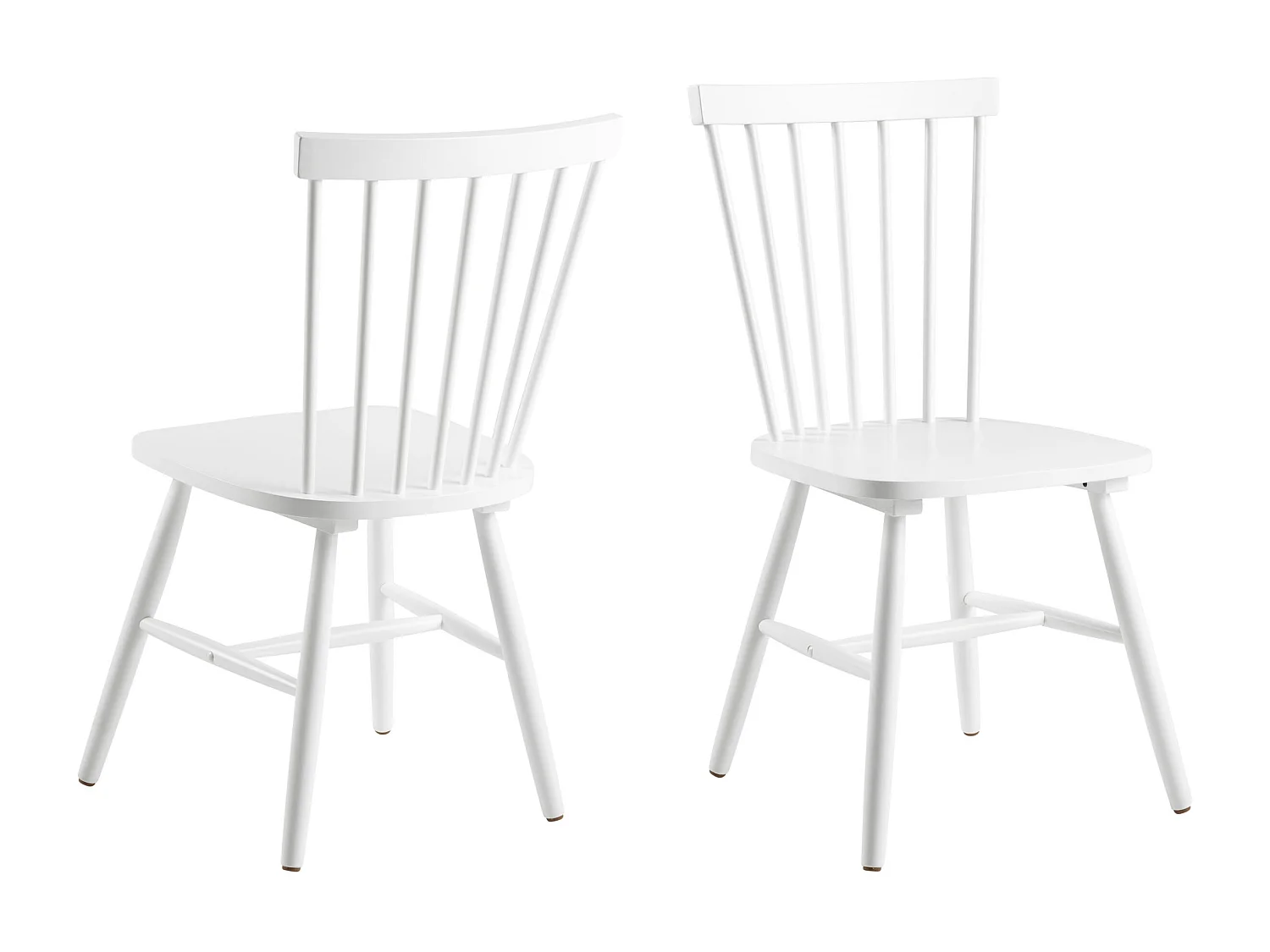 2x Krzesło Norden chair drewniane, kolor biały