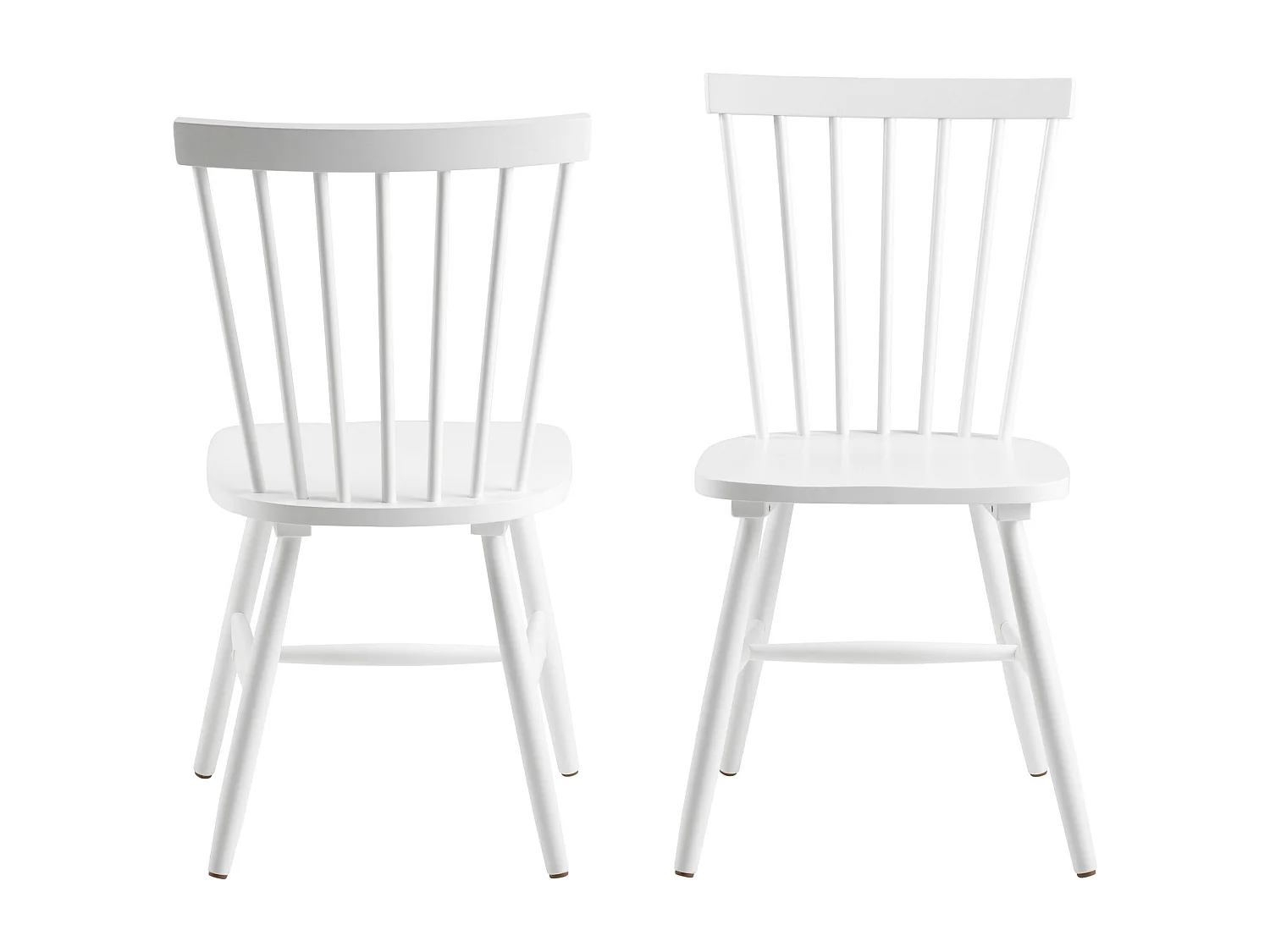 2x Krzesło Norden chair drewniane, kolor biały