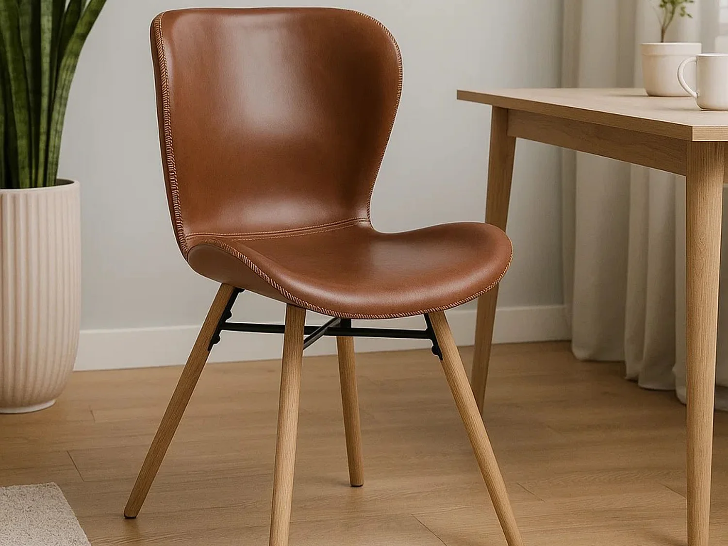 2x Krzesło Bergen dębowe tapicerowane