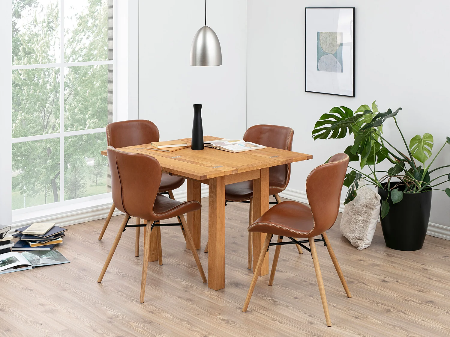 2x Krzesło Bergen dębowe tapicerowane