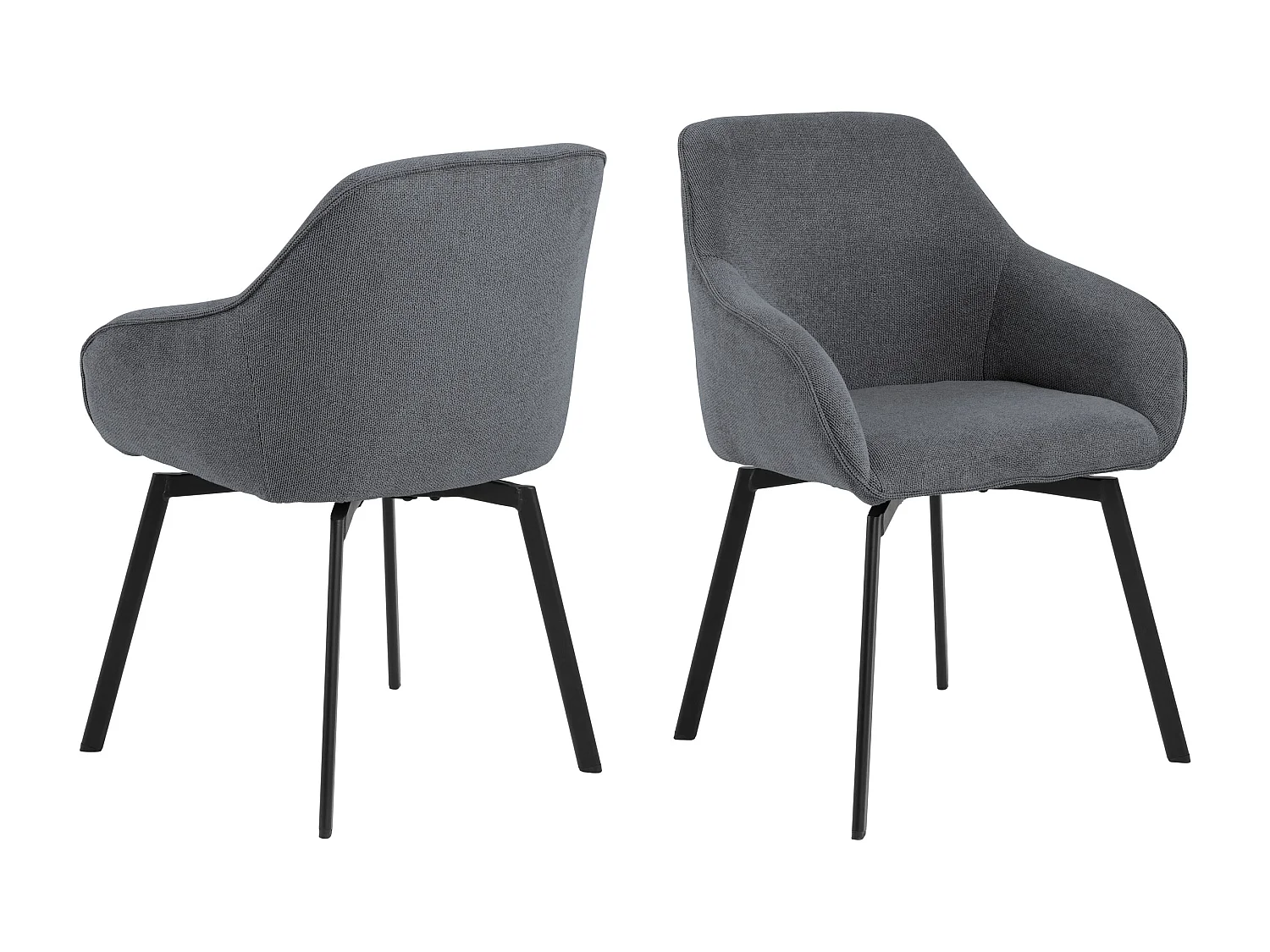 2x Krzesło Haven tapicerowane, Caso anthracite 17