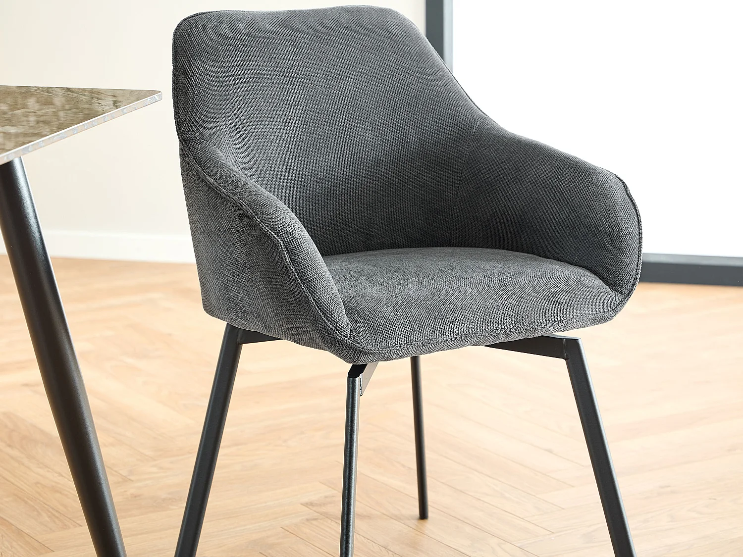 2x Krzesło Haven tapicerowane, Caso anthracite 17