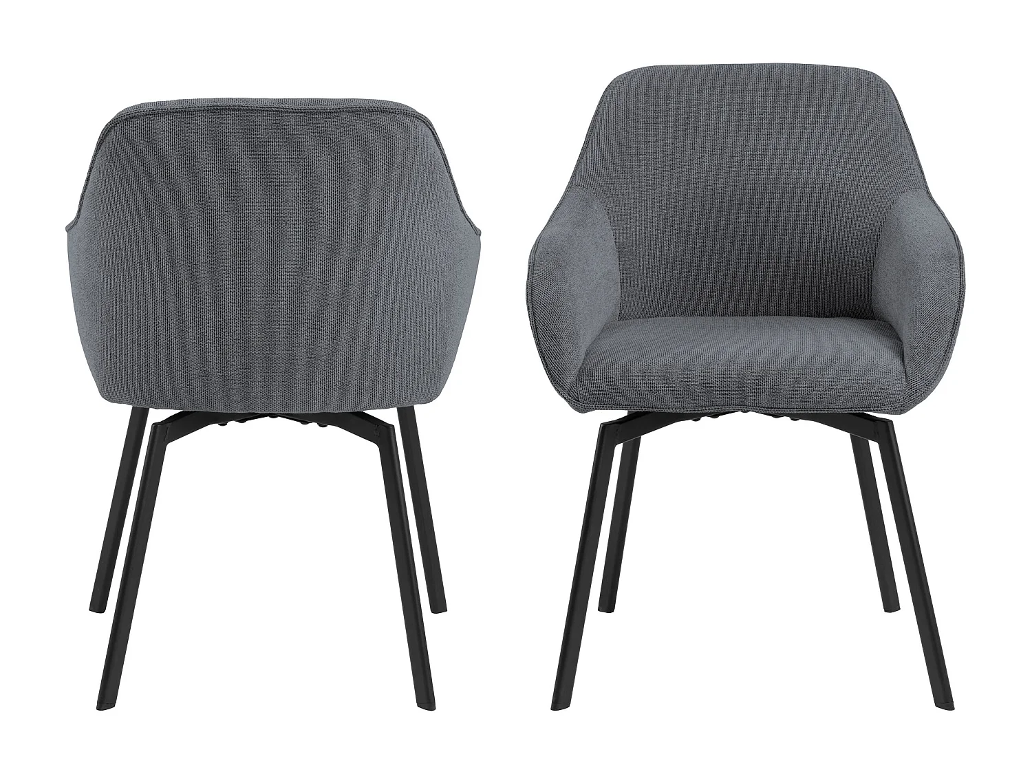 2x Krzesło Haven tapicerowane, Caso anthracite 17