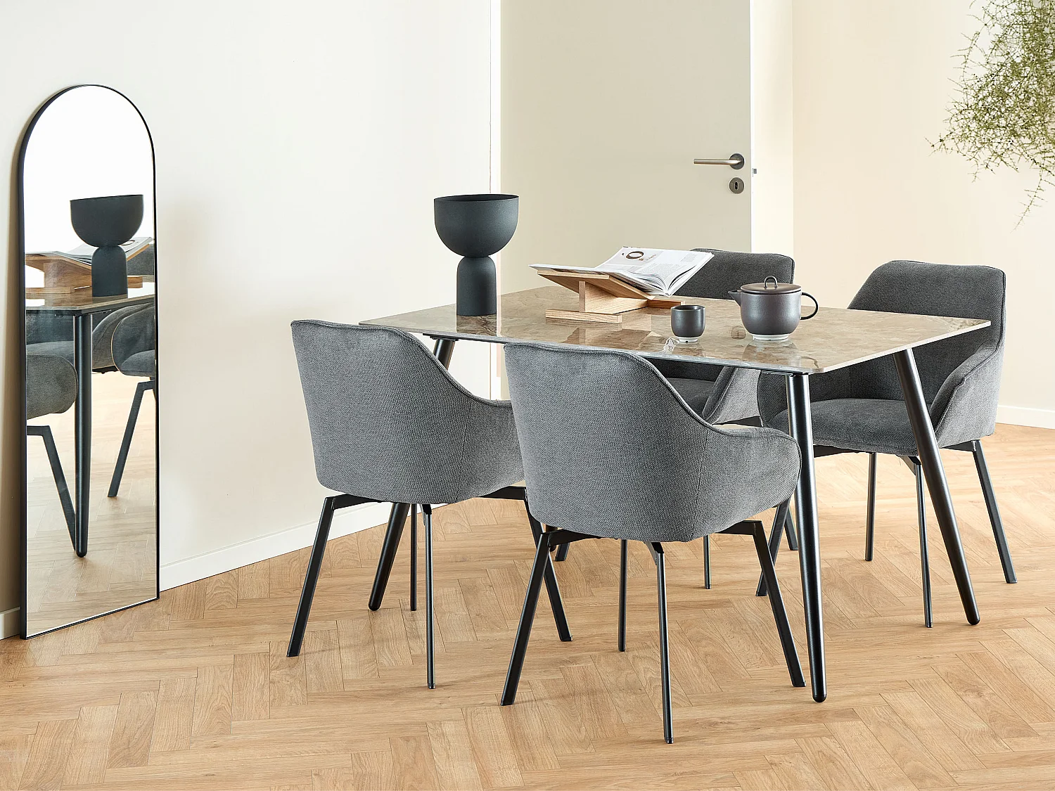 2x Krzesło Haven tapicerowane, Caso anthracite 17