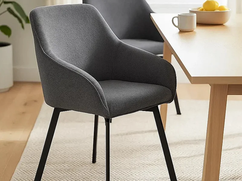 2x Krzesło Haven tapicerowane, Caso anthracite 17