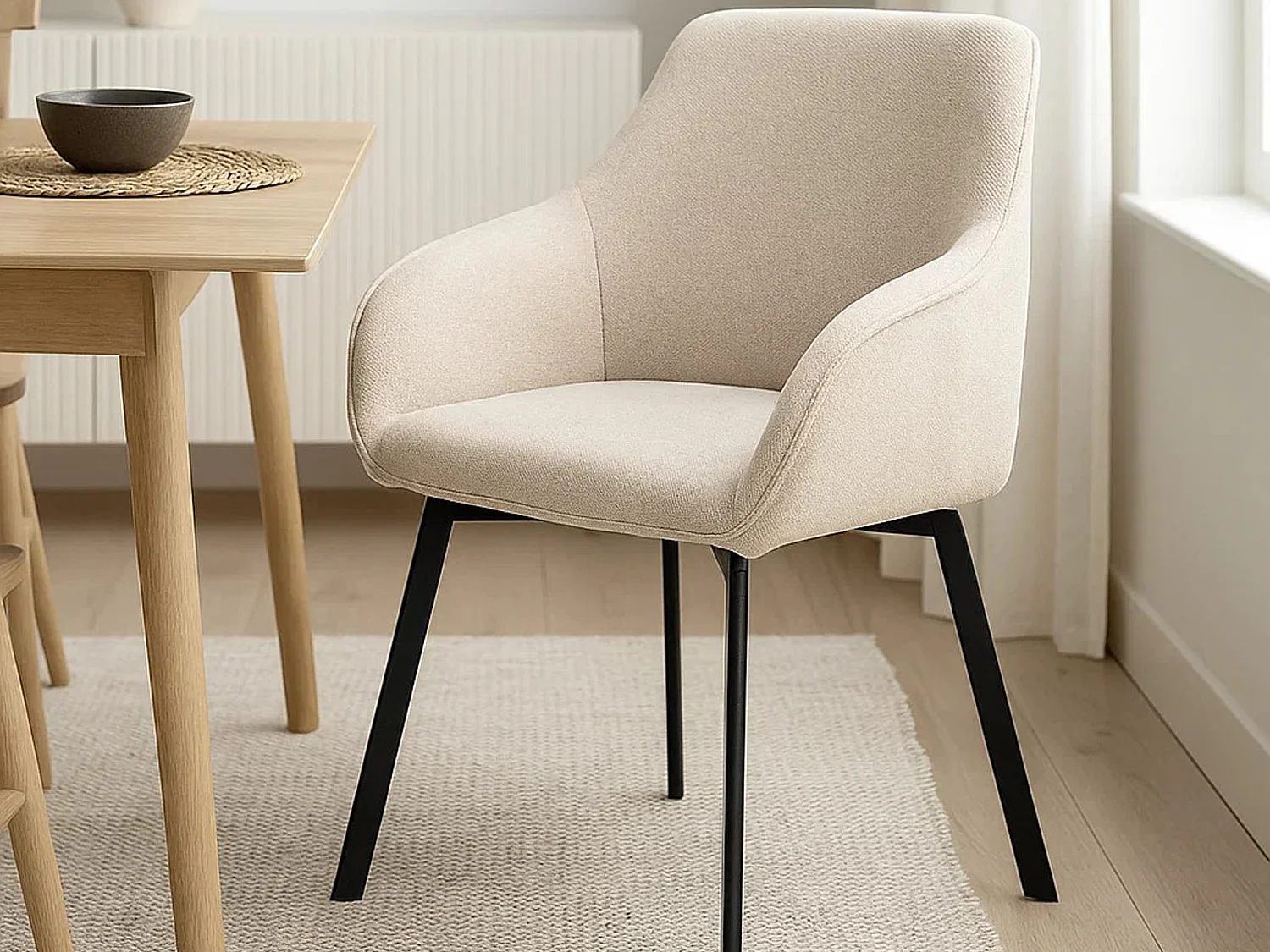 2x Krzesło Haven tapicerowane, Caso beige 3