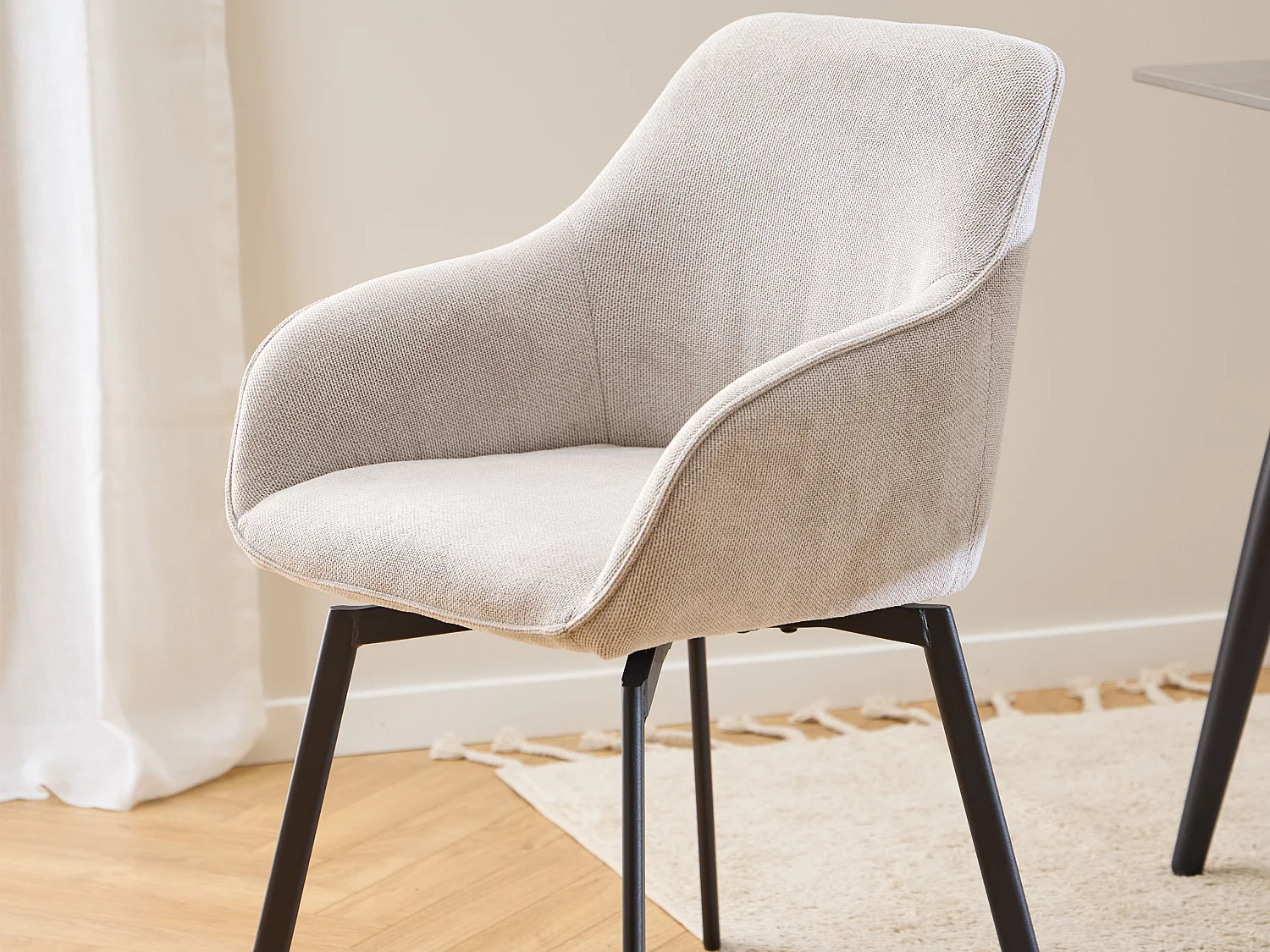 2x Krzesło Haven tapicerowane, Caso beige 3