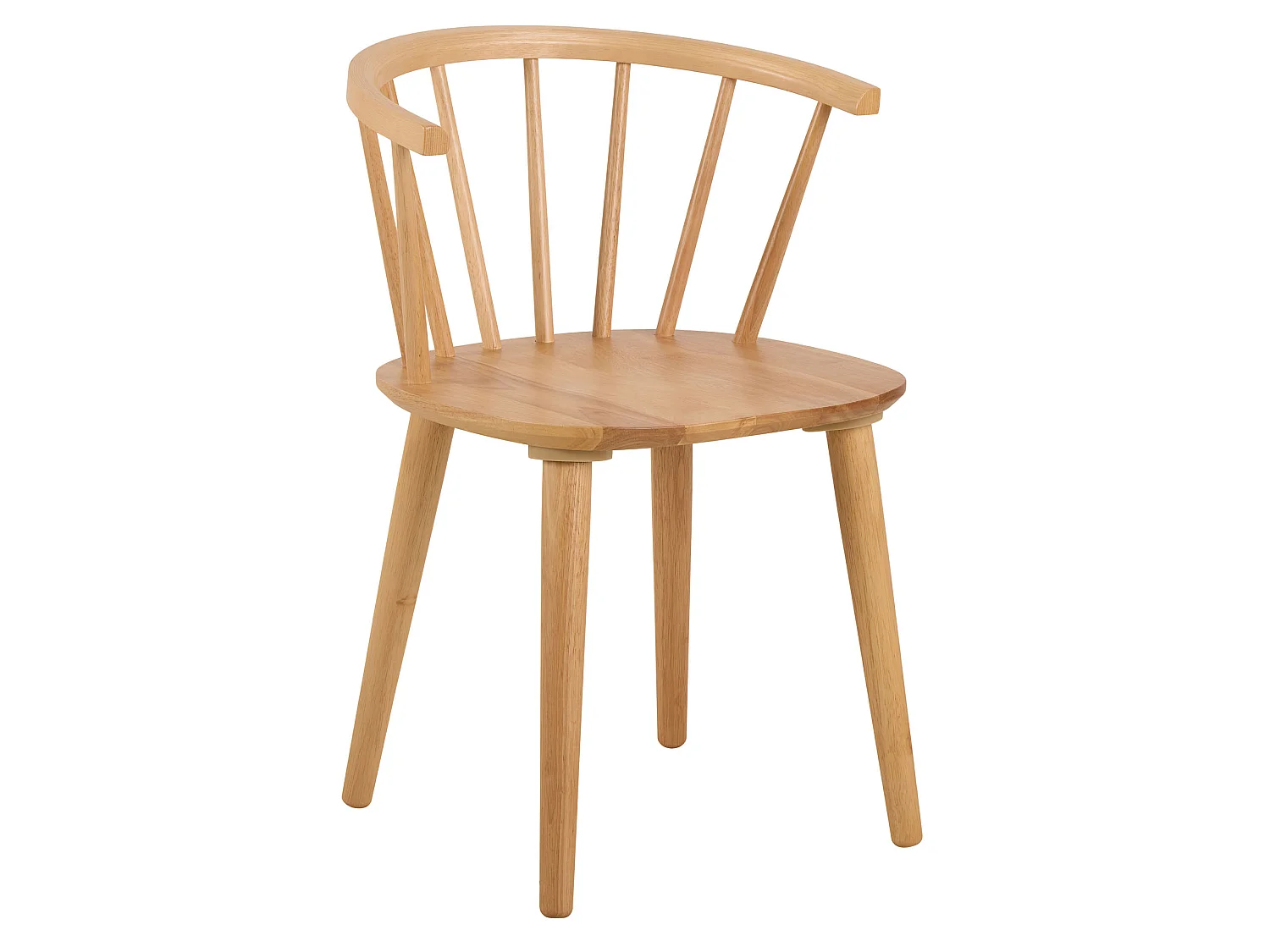 2xChaise Baltic en bois, couleur chêne