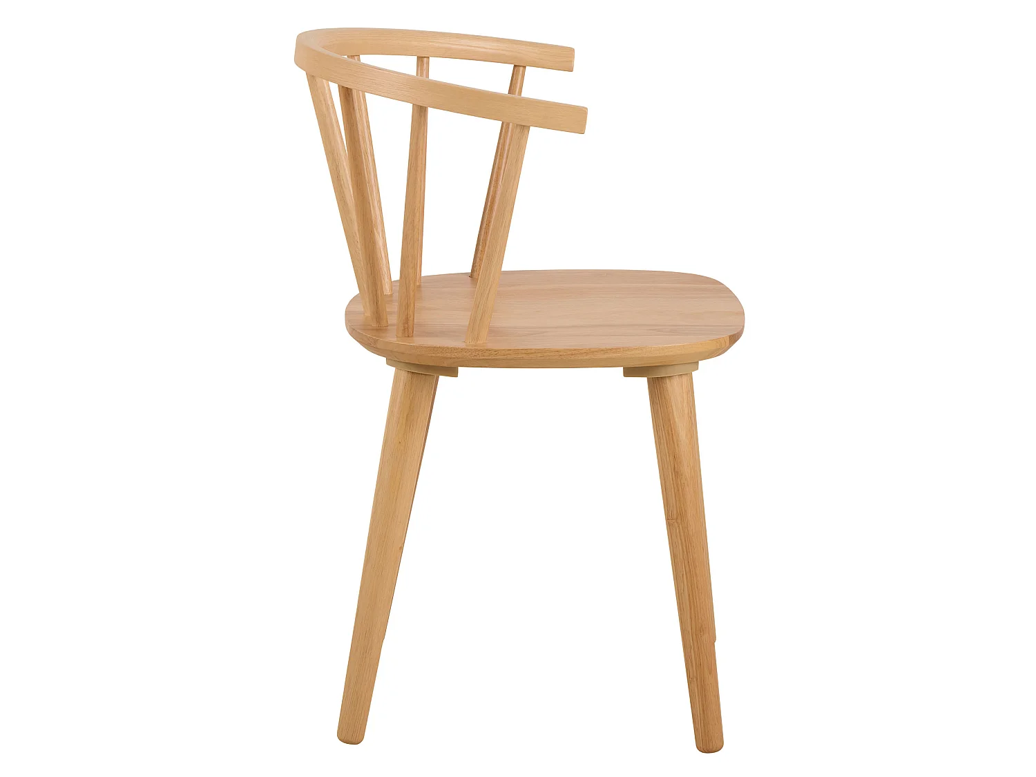 2xChaise Baltic en bois, couleur chêne