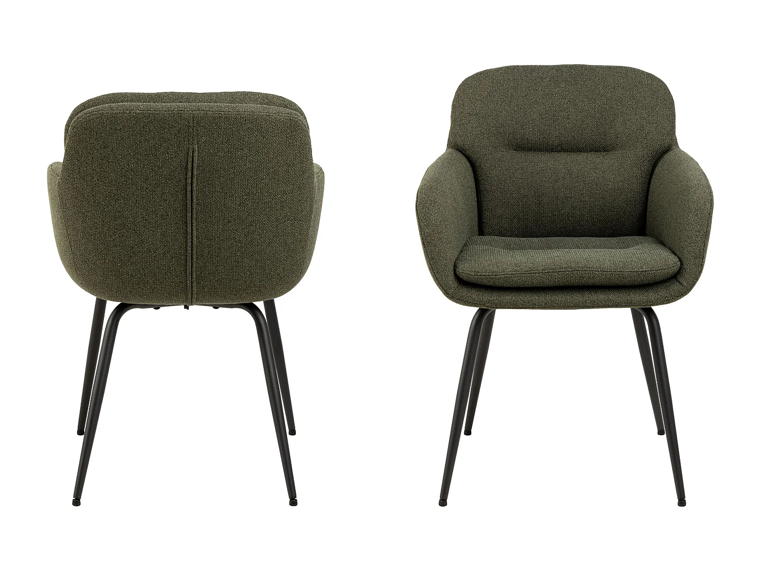 2x Krzesło Moss tapicerowane, Green 61