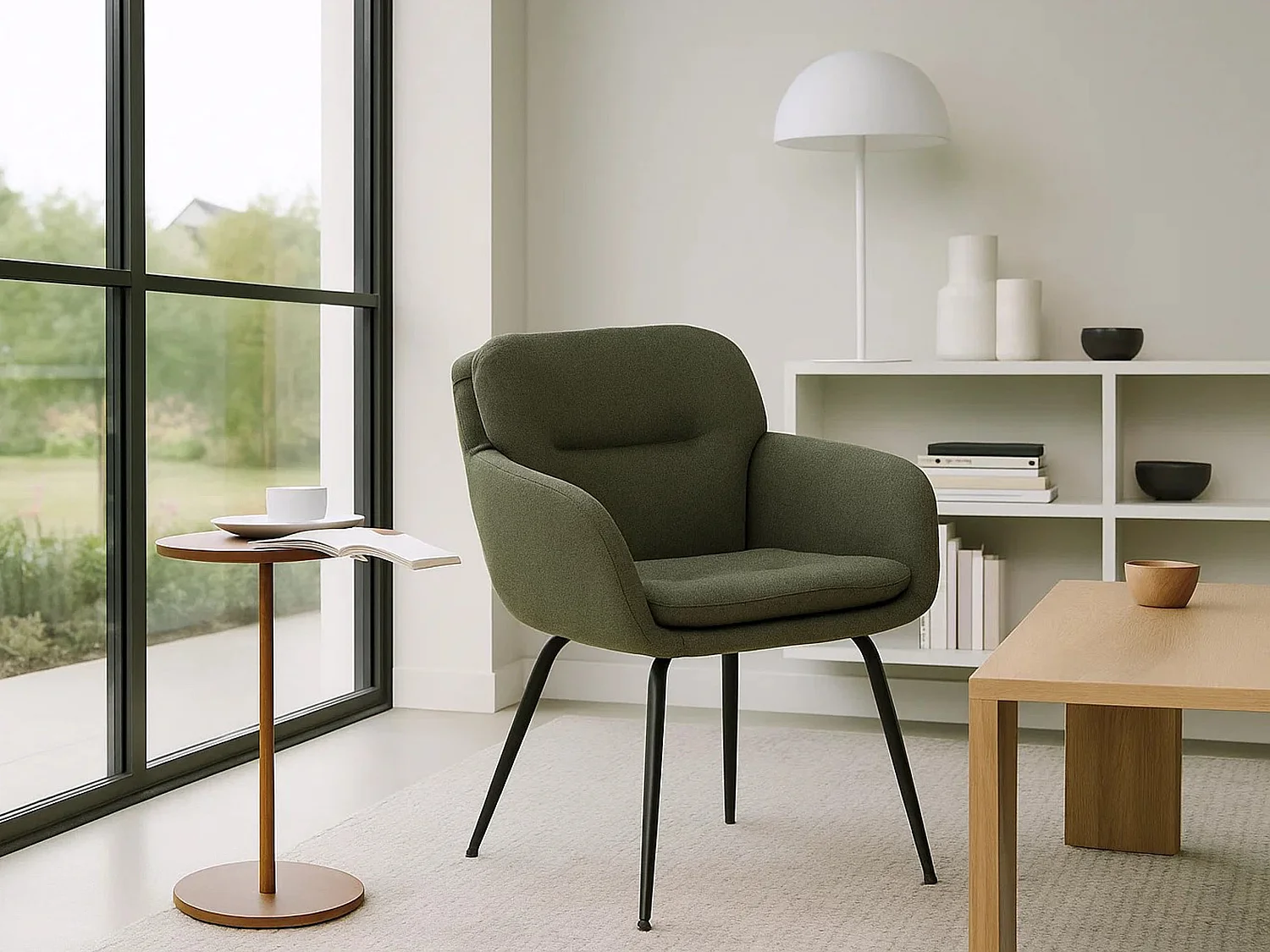 2x Krzesło Moss tapicerowane, Green 61