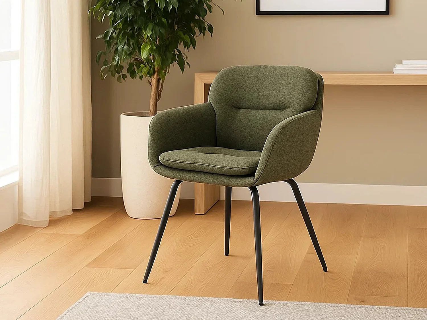 2x Krzesło Moss tapicerowane, Green 61