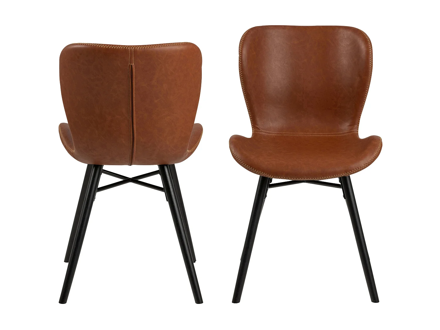 2x Krzesło Bergen czarne nóżki tapicerowane