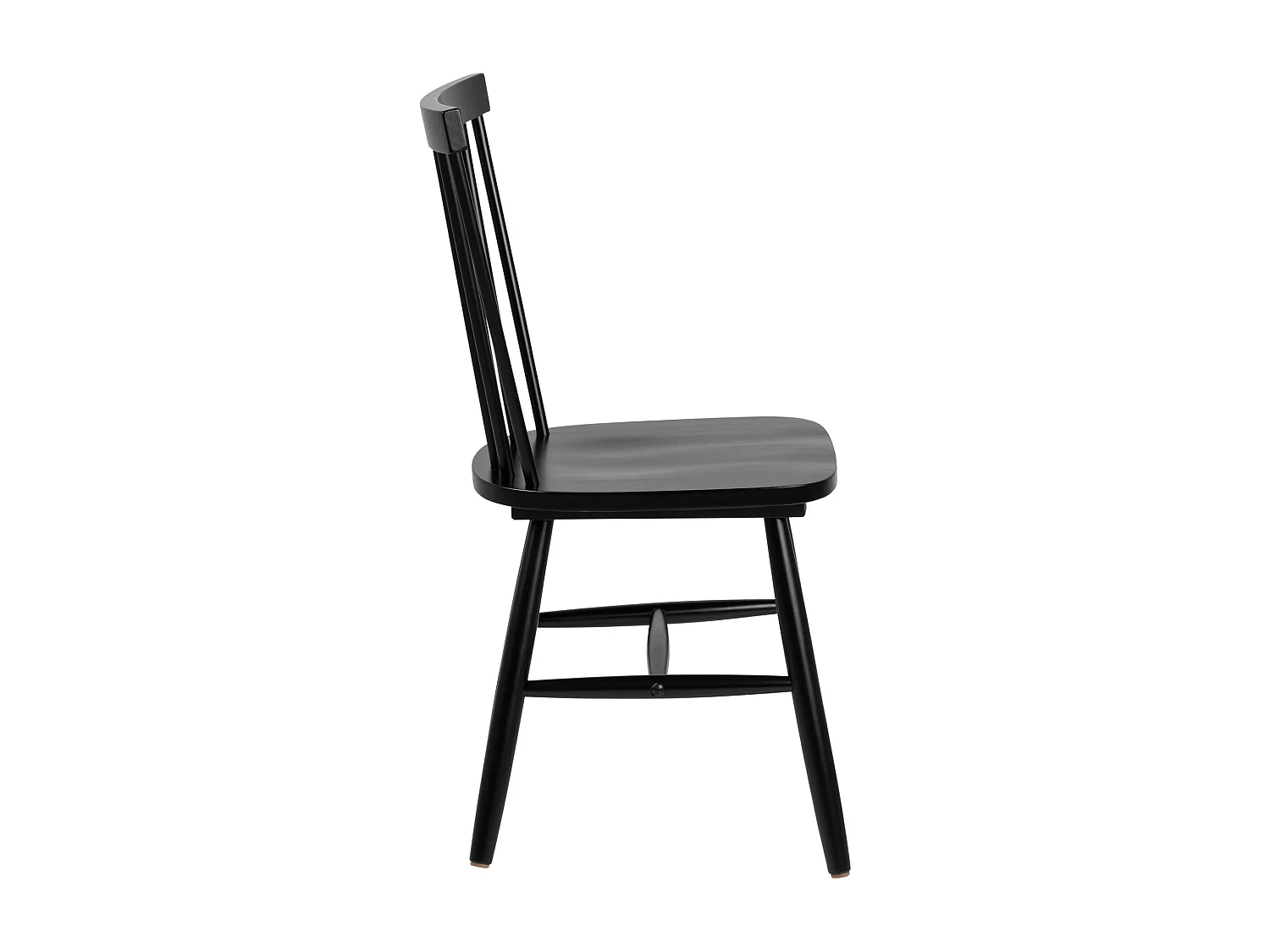 2x Krzesło Norden chair drewniane, kolor czarny