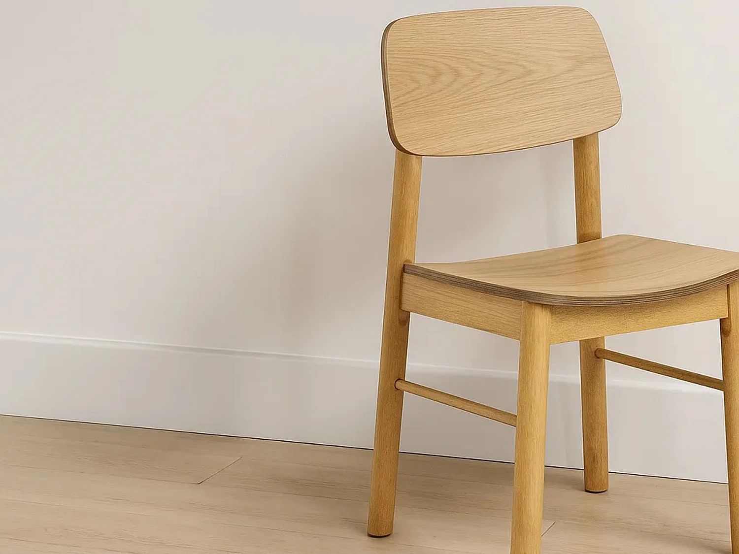 2xKrzesło Hikari drewniane, drewno kauczukowe