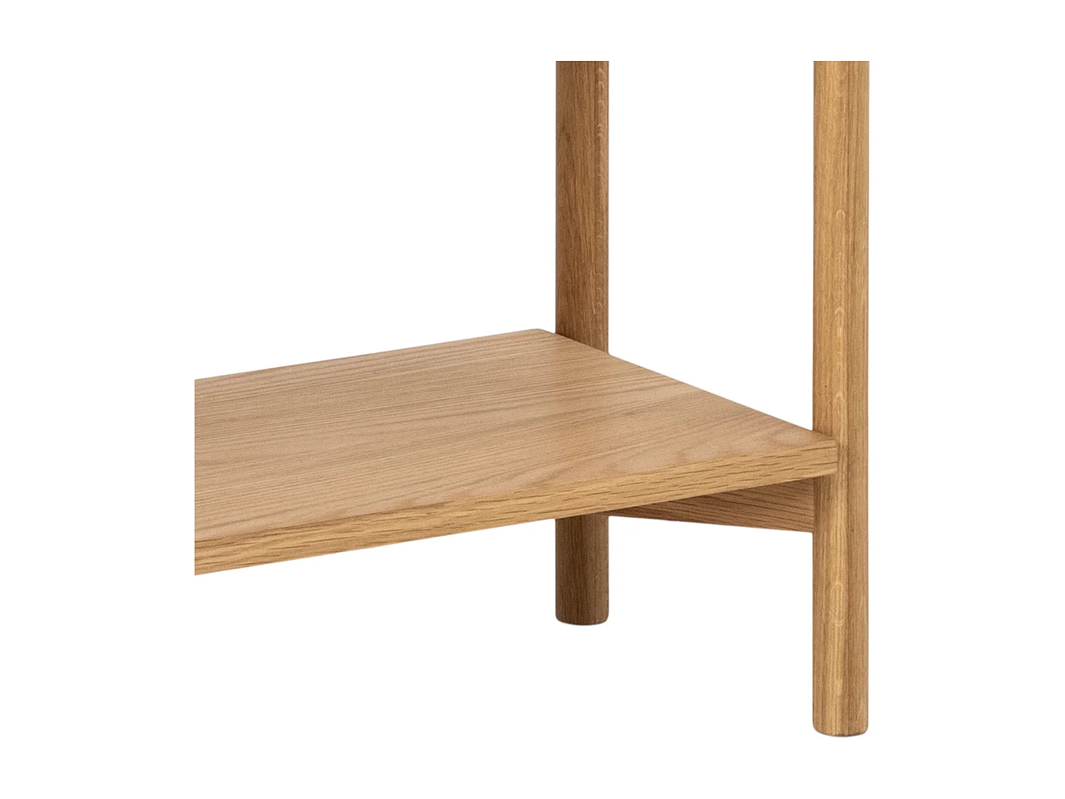 Regał Fjord dębowy wysoki 160x86 cm – styl skandynawski, kolor dębowy olejowany