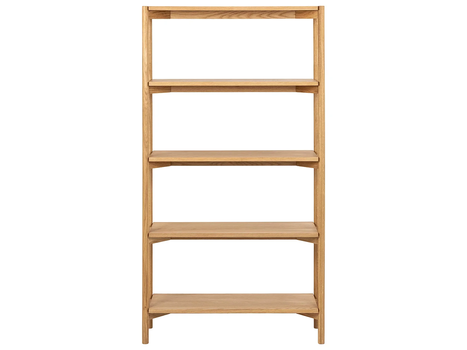 Étagère Fjord en chêne haute 160x86 cm – style scandinave, couleur chêne huilé
