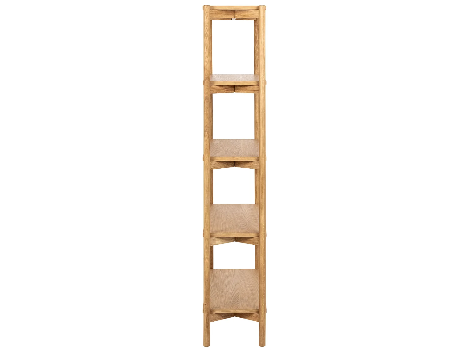 Étagère Fjord en chêne haute 160x86 cm – style scandinave, couleur chêne huilé