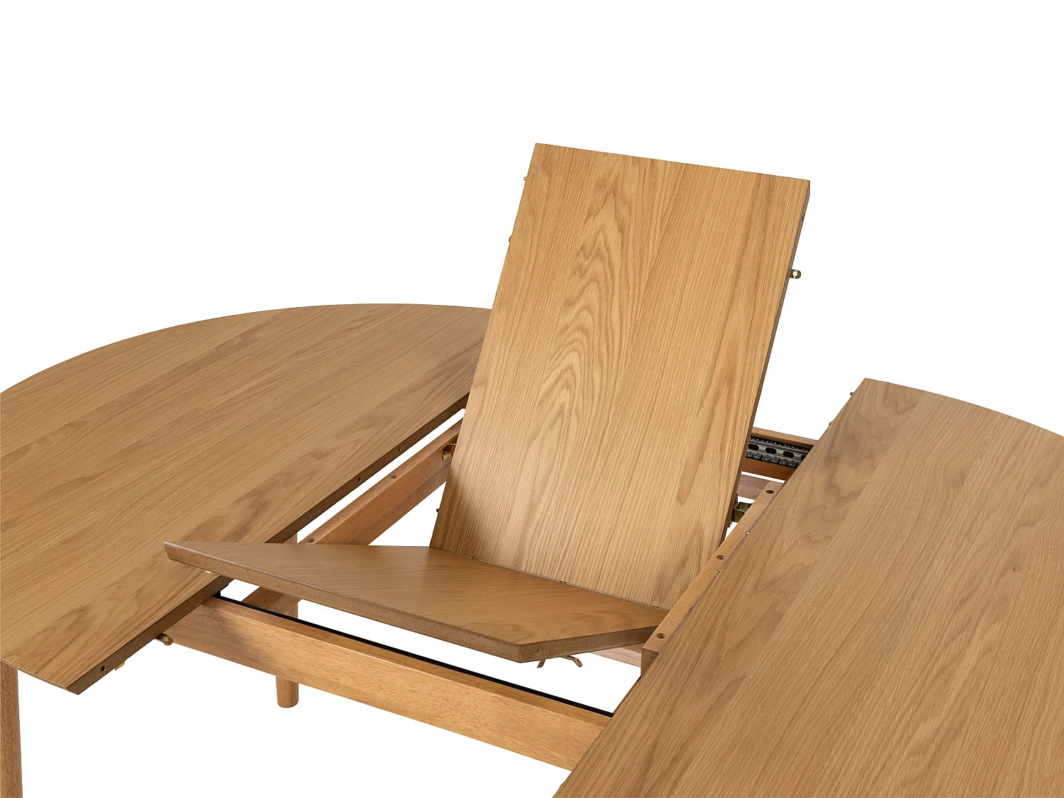 Stół okrągły rozkładany 115-154 cm Firenze, kolor dębowy lakierowany