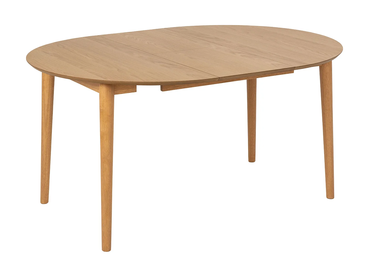 Stół okrągły rozkładany 115-154 cm Firenze, kolor dębowy lakierowany
