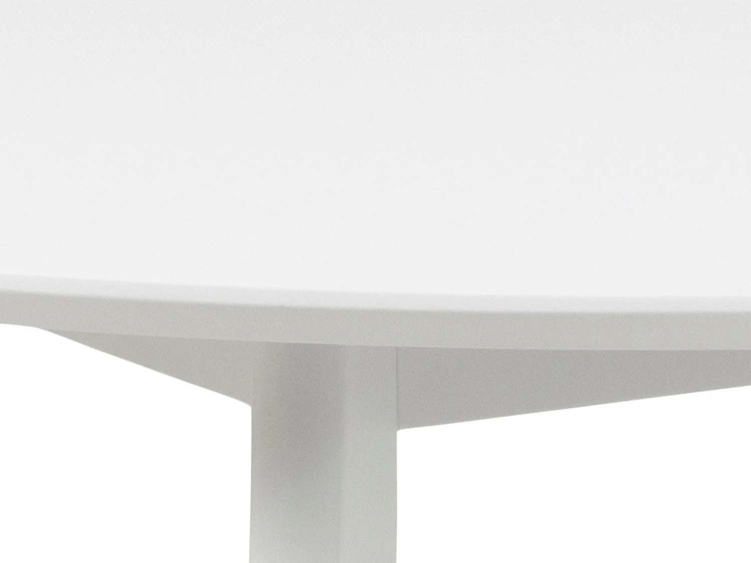 Table ronde 105 cm Lumo, couleur blanche