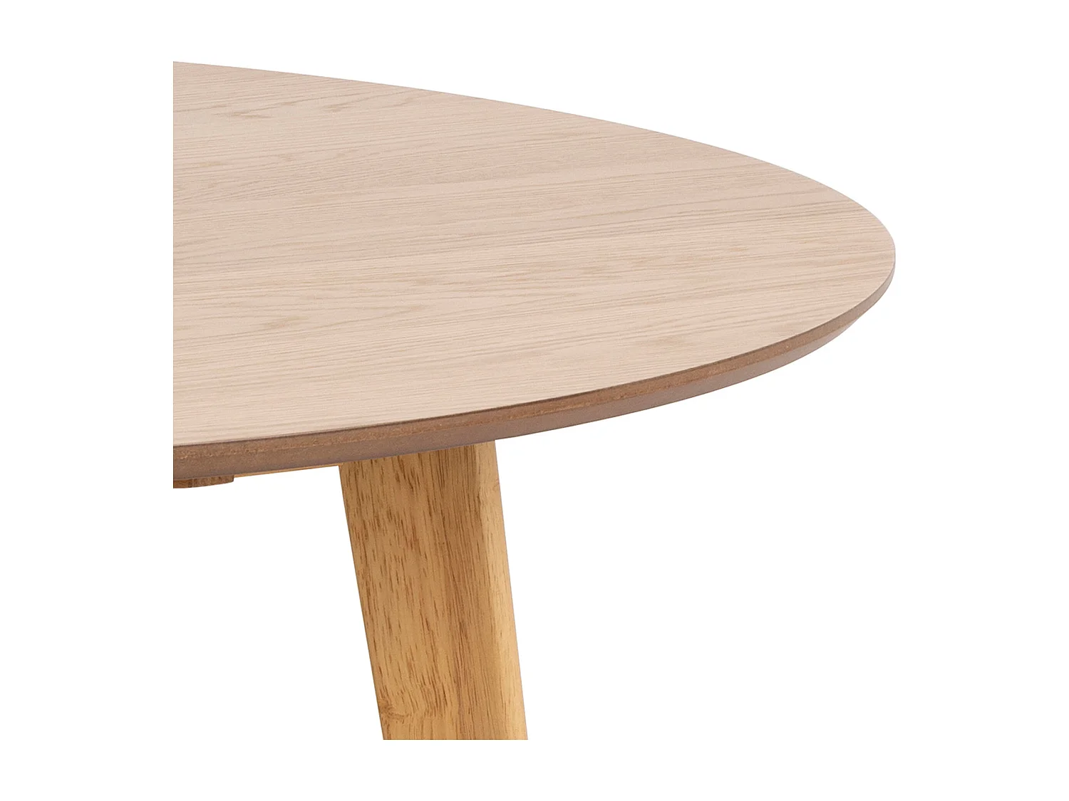 Stół okrągły Lumo 140 cm – styl skandynawski -  dębowy