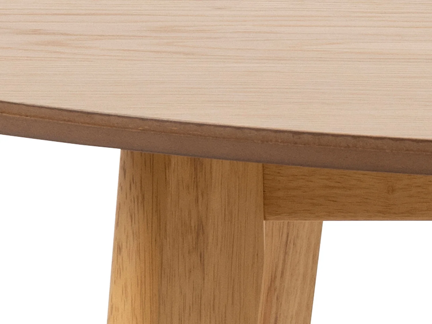 Stół okrągły Lumo 140 cm – styl skandynawski -  dębowy