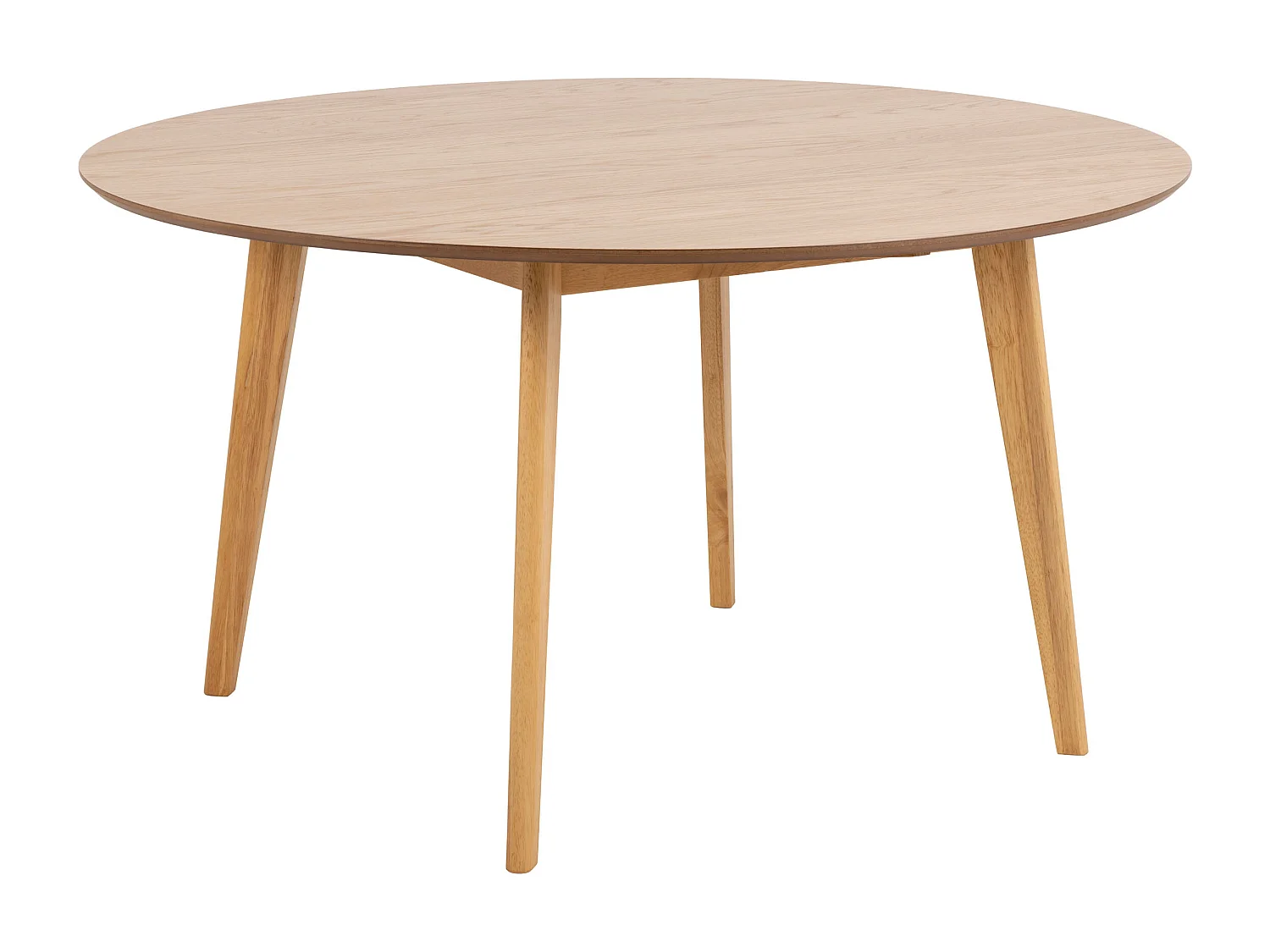 Stół okrągły Lumo 140 cm – styl skandynawski -  dębowy