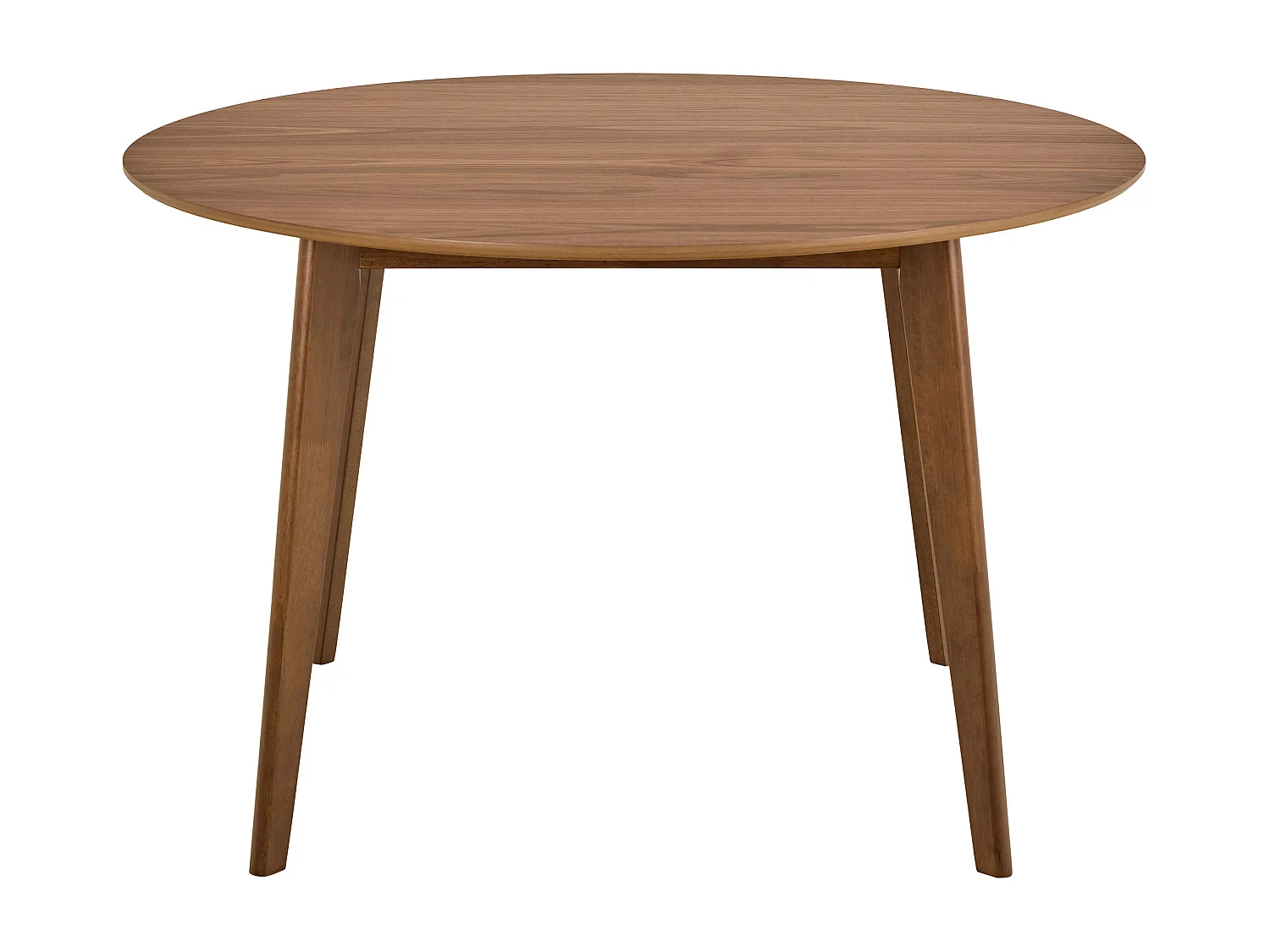 Stół okrągły Lumo 120 cm – styl skandynawski, kolor orzech włoski lakierowany